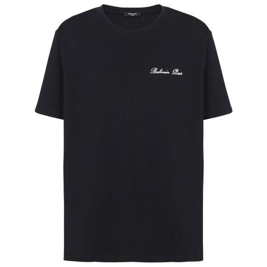 Balmain BALMAIN Men T-Shirts DH1EG010 BC68 EAB BLACK Size US XXL / EU 58 / 5 - 1 Thumbnail