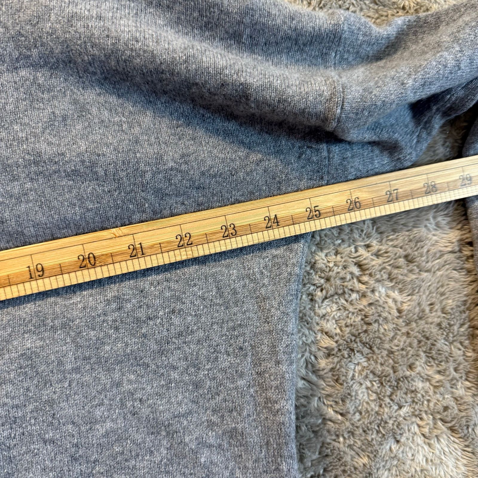 Other Grana Gray Mongolian Cashmere Crop Sweater L Large Size L / US 10 / IT 46 - 10 Thumbnail