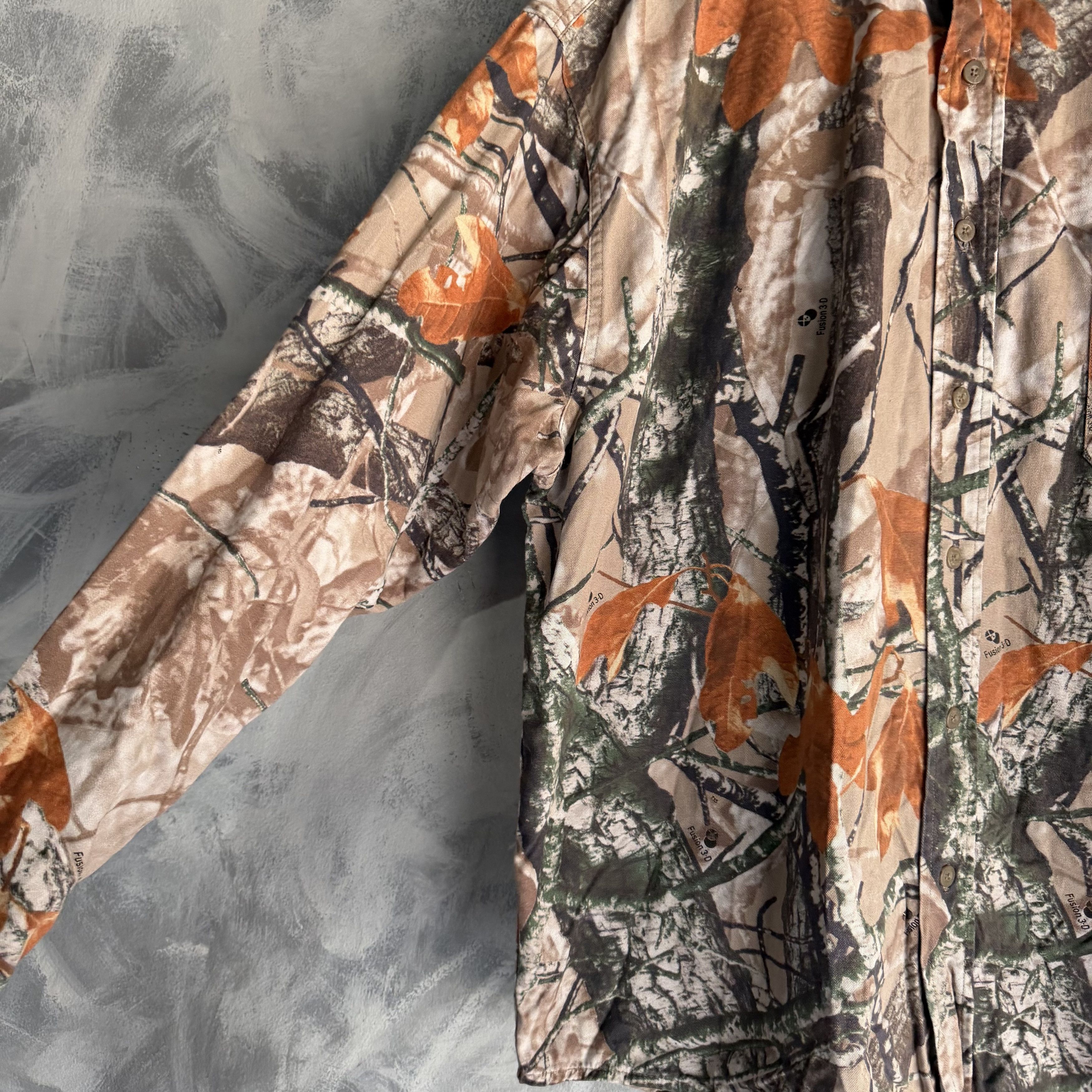 Other Vtg Y2K Outfitters Ridge Button Shirt Camo Fusion 3D Size US XL / EU 56 / 4 - 3 Thumbnail