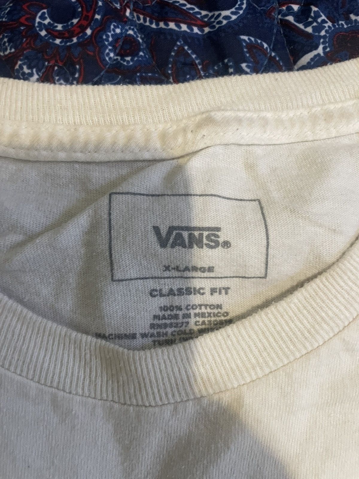 Vans Vans White Tee Size US XL / EU 56 / 4 - 2 Thumbnail