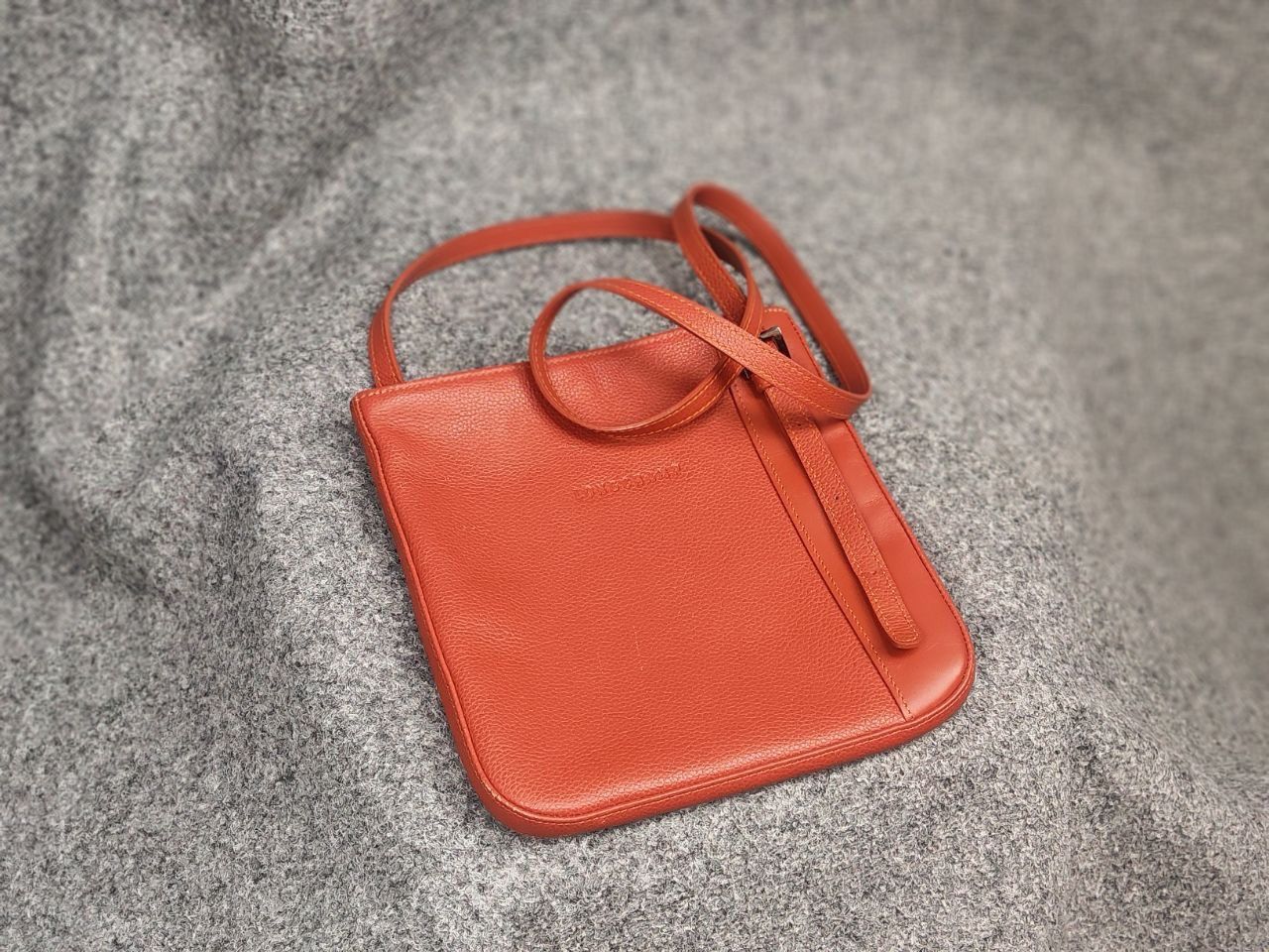 Longchamp longchamp Design orange leather shoulder messenger Handbag Size ONE SIZE - 3 Thumbnail