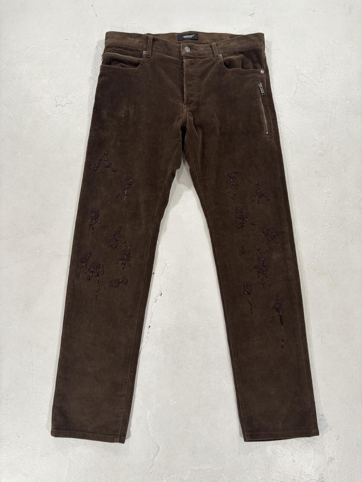 Undercover Undercover Corduroy Beaded Pants Size US 33 - 1 Thumbnail