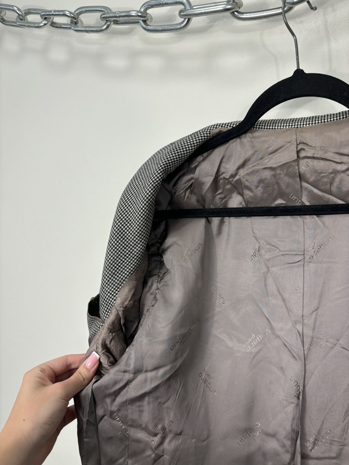 Emanuel Ungaro Vintage Ungaro Paris Ermenegildo Zegna Tessuto Blazer Jacket Size 42R - 14 Thumbnail