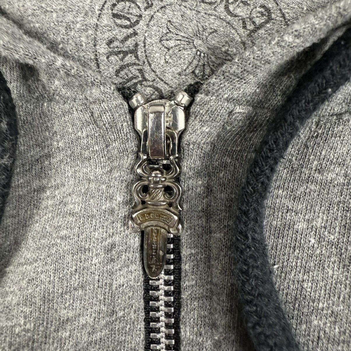 Chrome Hearts Chrome Hearts T-Bar F*** You Zip-Up Hoodie Heather Grey Size US L / EU 52-54 / 3 - 3 Thumbnail