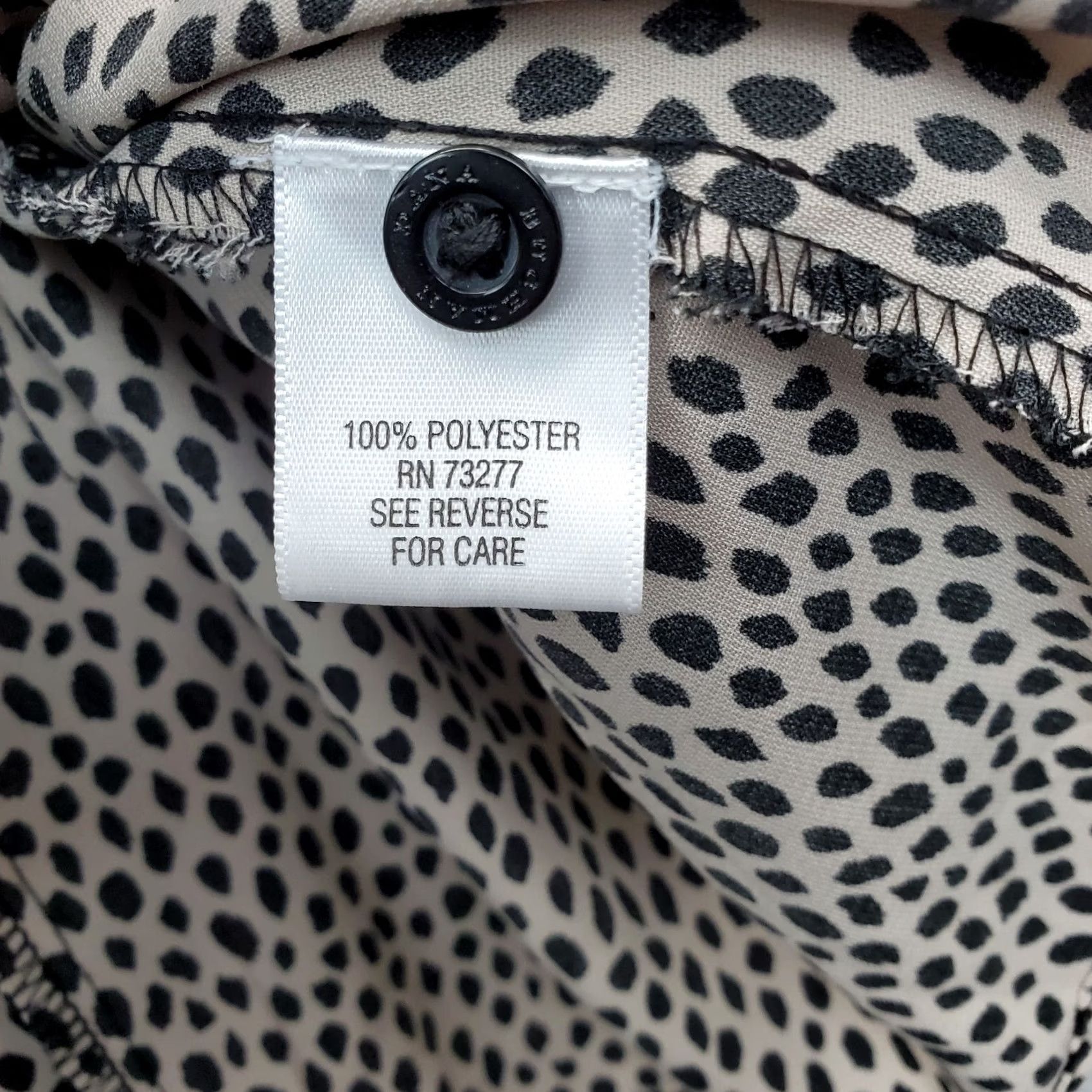 Vintage Dana Buchman Shirt Womens XL Mult Dalmatian Print Short Sleeve Button Front Size XL / US 12-14 / IT 48-50 - 7 Thumbnail