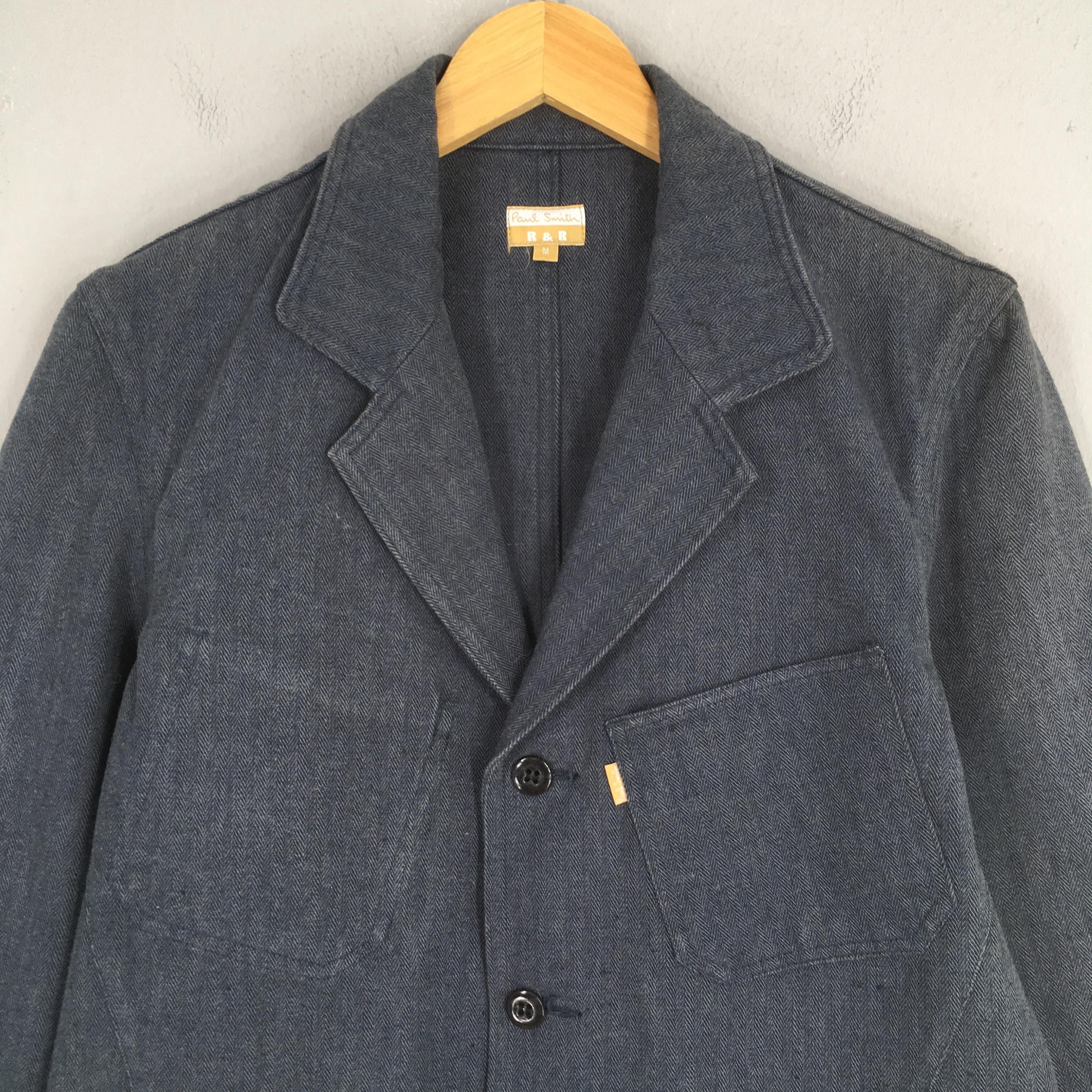Paul Smith Vintage Paul Smith Herringbone Blazer Jacket Medium Size US M / EU 48-50 / 2 - 2 Thumbnail