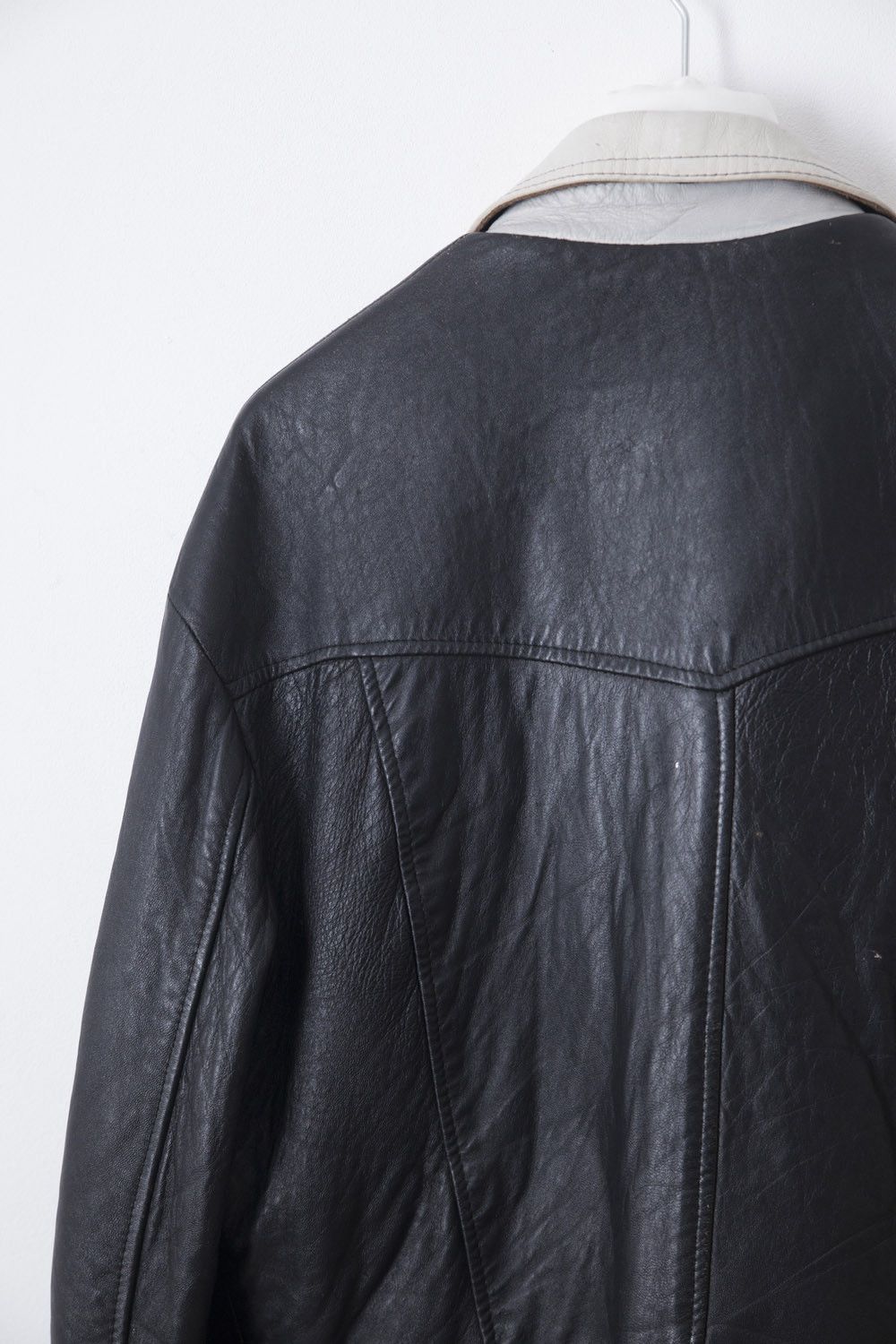 Vintage 1980's black/white perfecto leather jacket Size US M / EU 48-50 / 2 - 6 Thumbnail