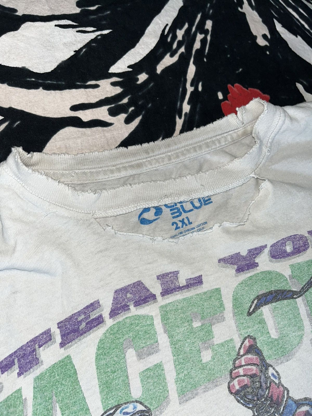 Unsound Rags Crazy Y2K Faded Thrashed Distressed ERD Grunge Skater Tee Size US XXL / EU 58 / 5 - 5 Thumbnail