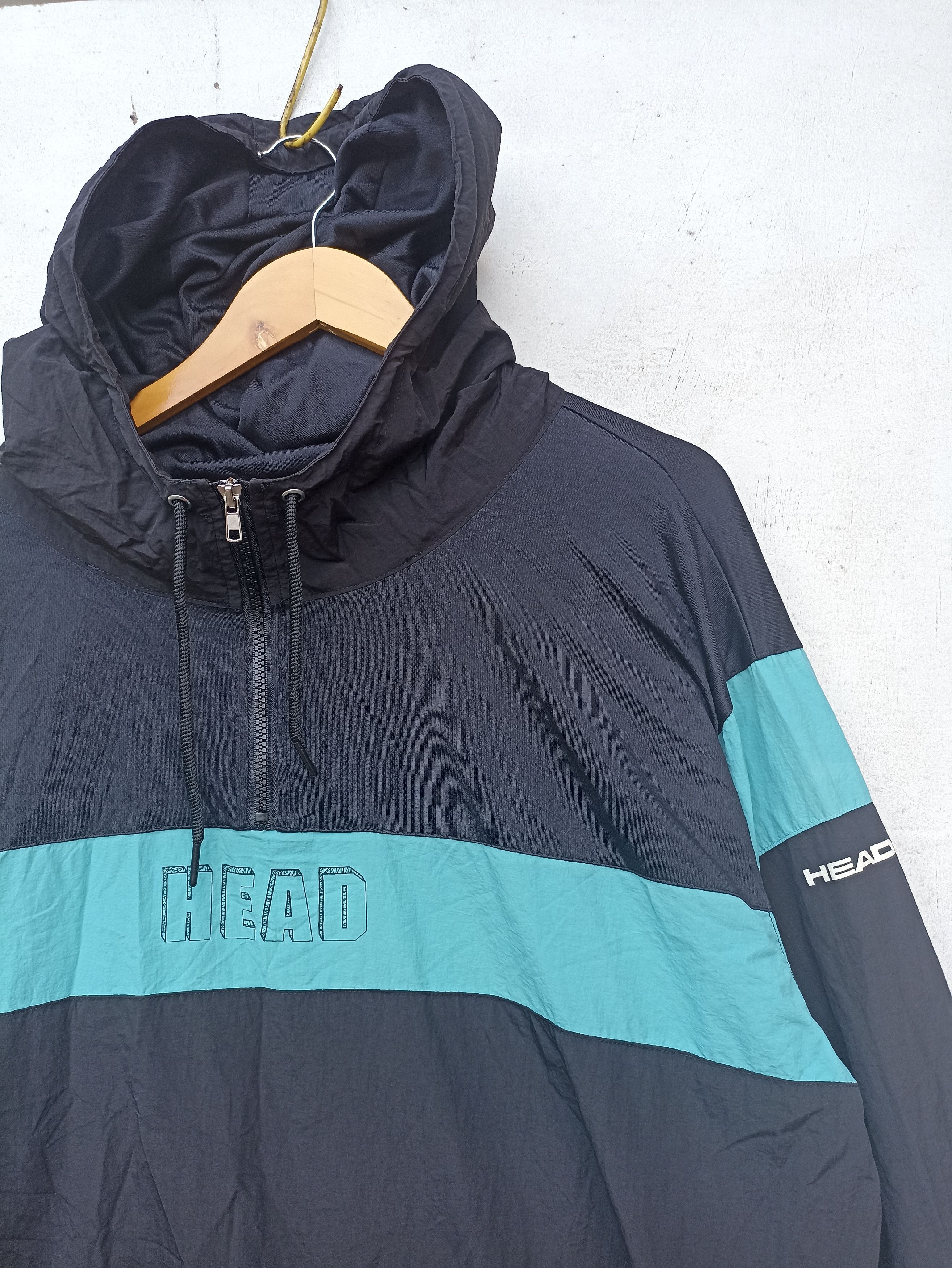 Japanese Brand Head windbreaker sportswear brand jacket anorak jacket Size US XL / EU 56 / 4 - 3 Thumbnail