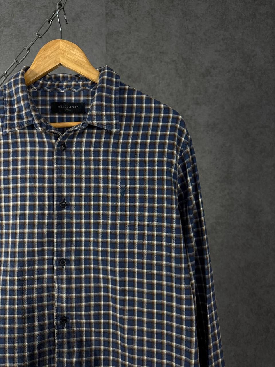 Allsaints Allsaints designer logo flannel shirt Size US L / EU 52-54 / 3 - 2 Thumbnail