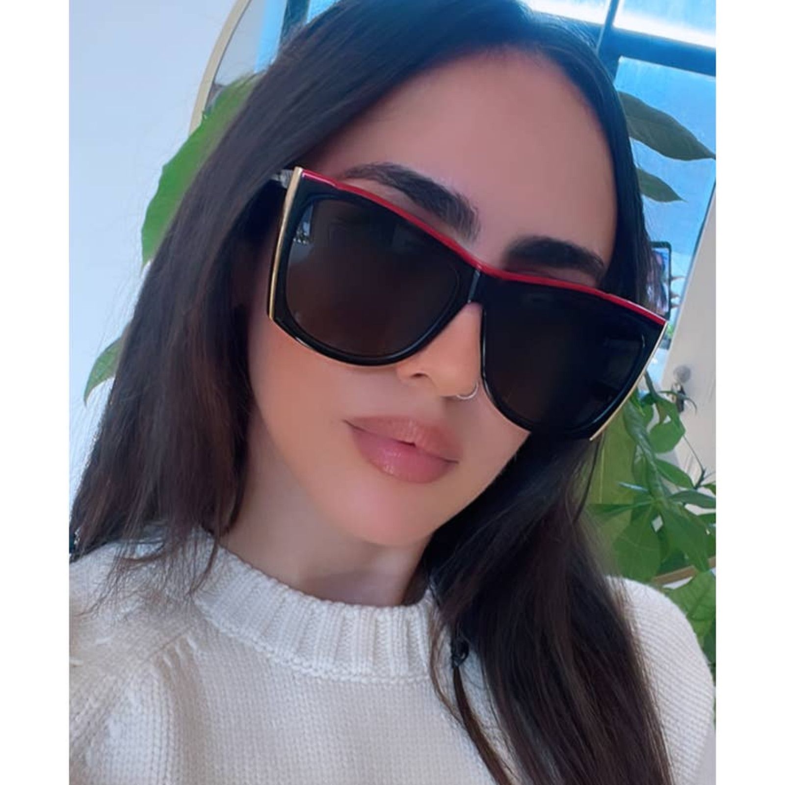 Saint Laurent Paris NEW Saint Laurent SL539 Paloma Oversized Sunglasses Size ONE SIZE - 9 Thumbnail