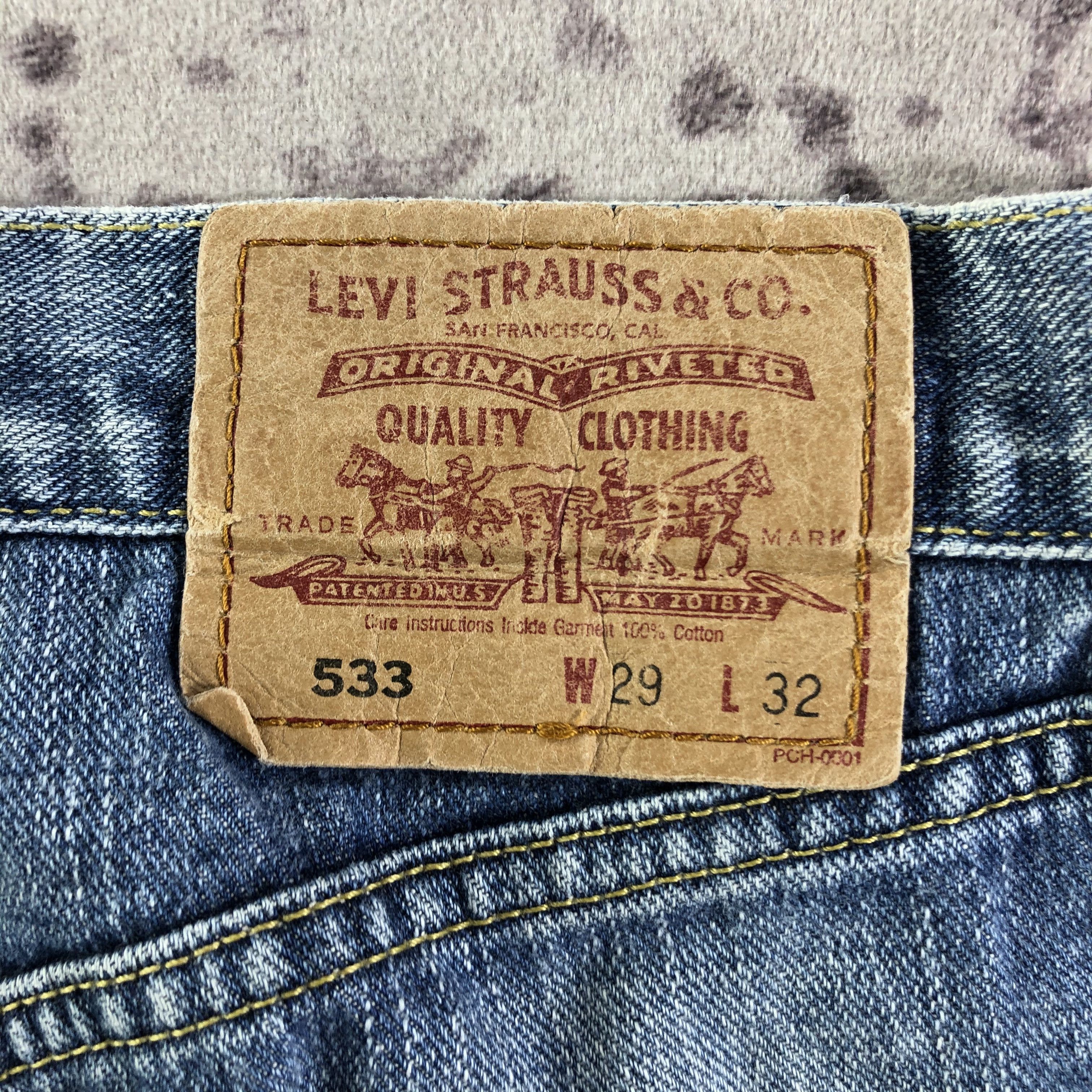 Levi's × Vintage Vintage 90s Blue Wash Levis 533 Jeans-JM3236 Size US 29 - 6 Thumbnail