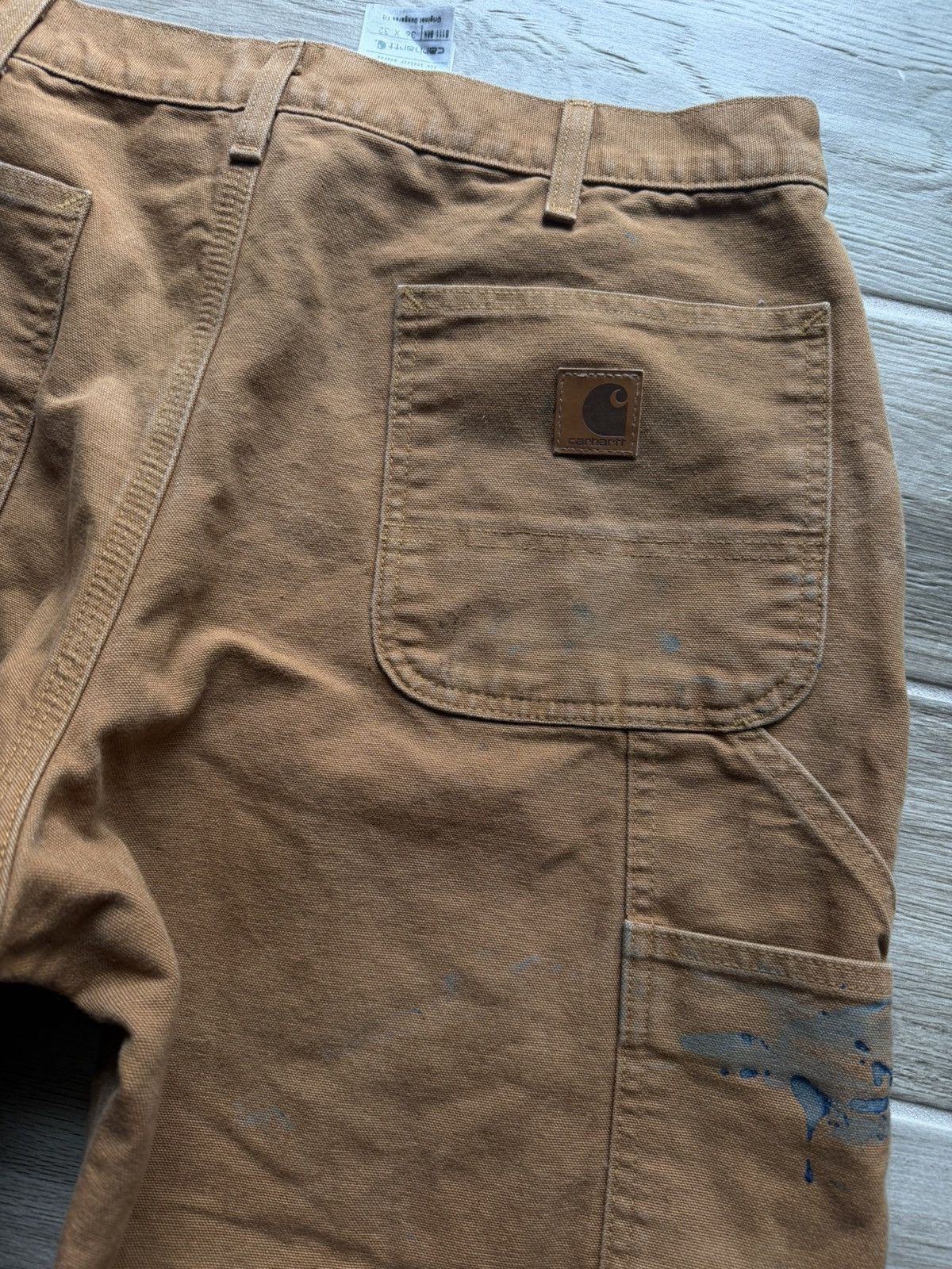 Carhartt Vintage Carhartt Cargo Carpenter Pants Size 36x32 Tan/Brown Size US 36 / EU 52 - 10 Thumbnail