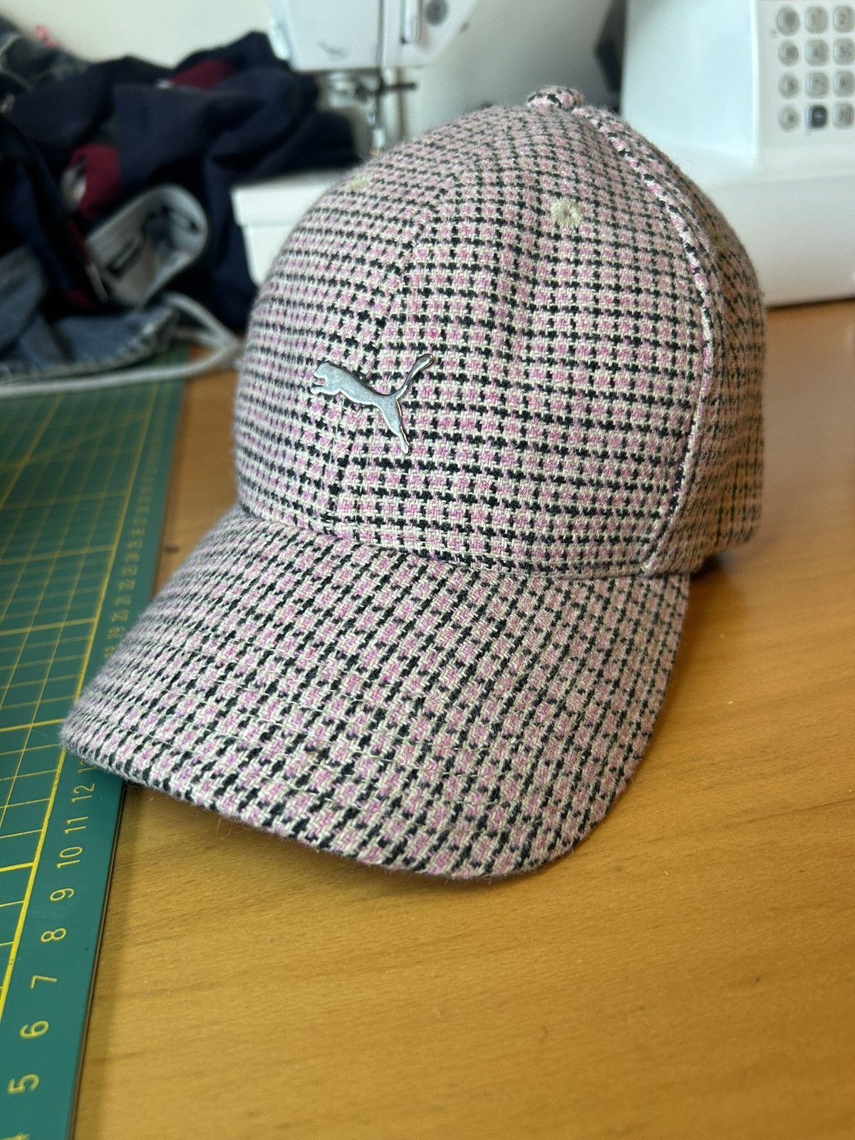 Puma Vintage Puma wool check adjustable baseball cap Size ONE SIZE - 1 Thumbnail