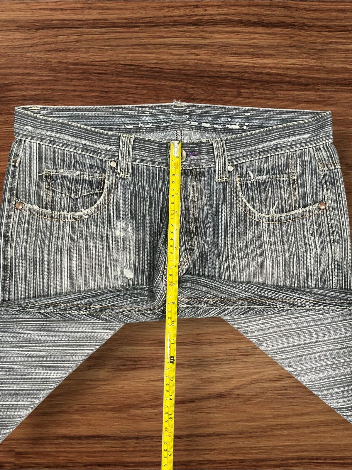If Six Was Nine ⚡️Flare⚡️Vintage Japanese Brand Ikka Button Fly Flare Jeans Size US 34 / EU 50 - 15 Thumbnail