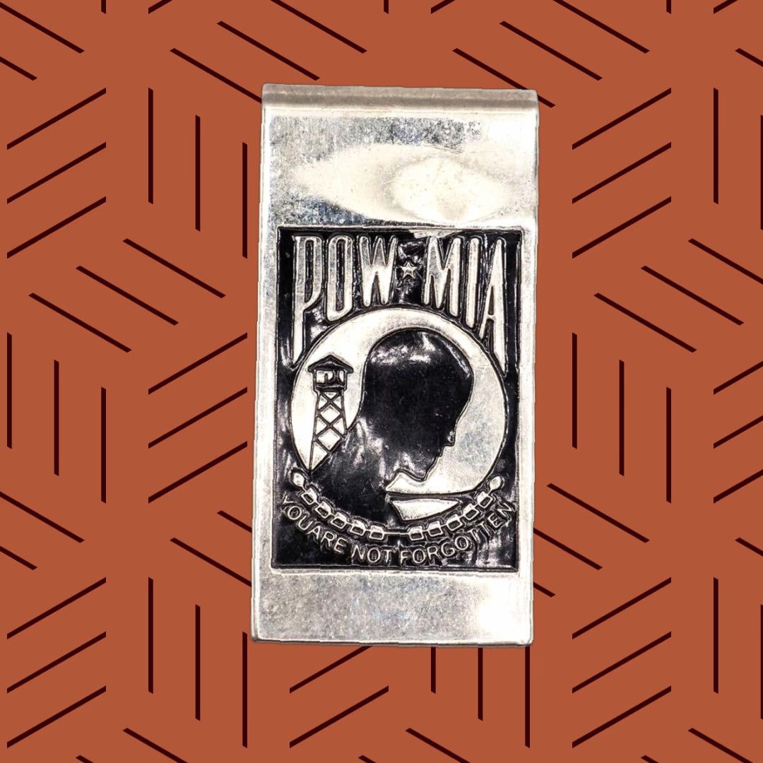 Vintage VINTAGE Hadley Metal Money Clip POW-MIA Men Money Clip Gold POW-MIA 80s 90s Gift Size ONE SIZE - 1 Thumbnail