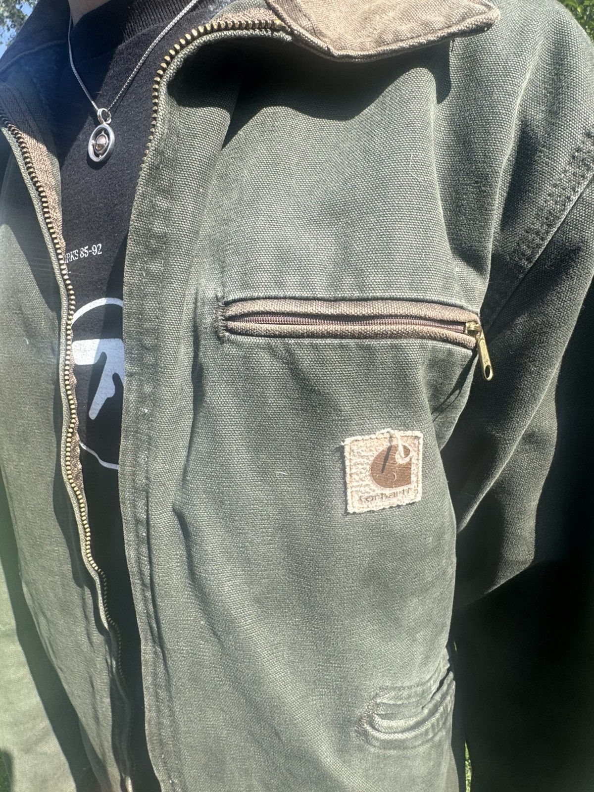 Carhartt Vintage j97mos green Carhartt Detroit Jacket Size US M / EU 48-50 / 2 - 5 Thumbnail