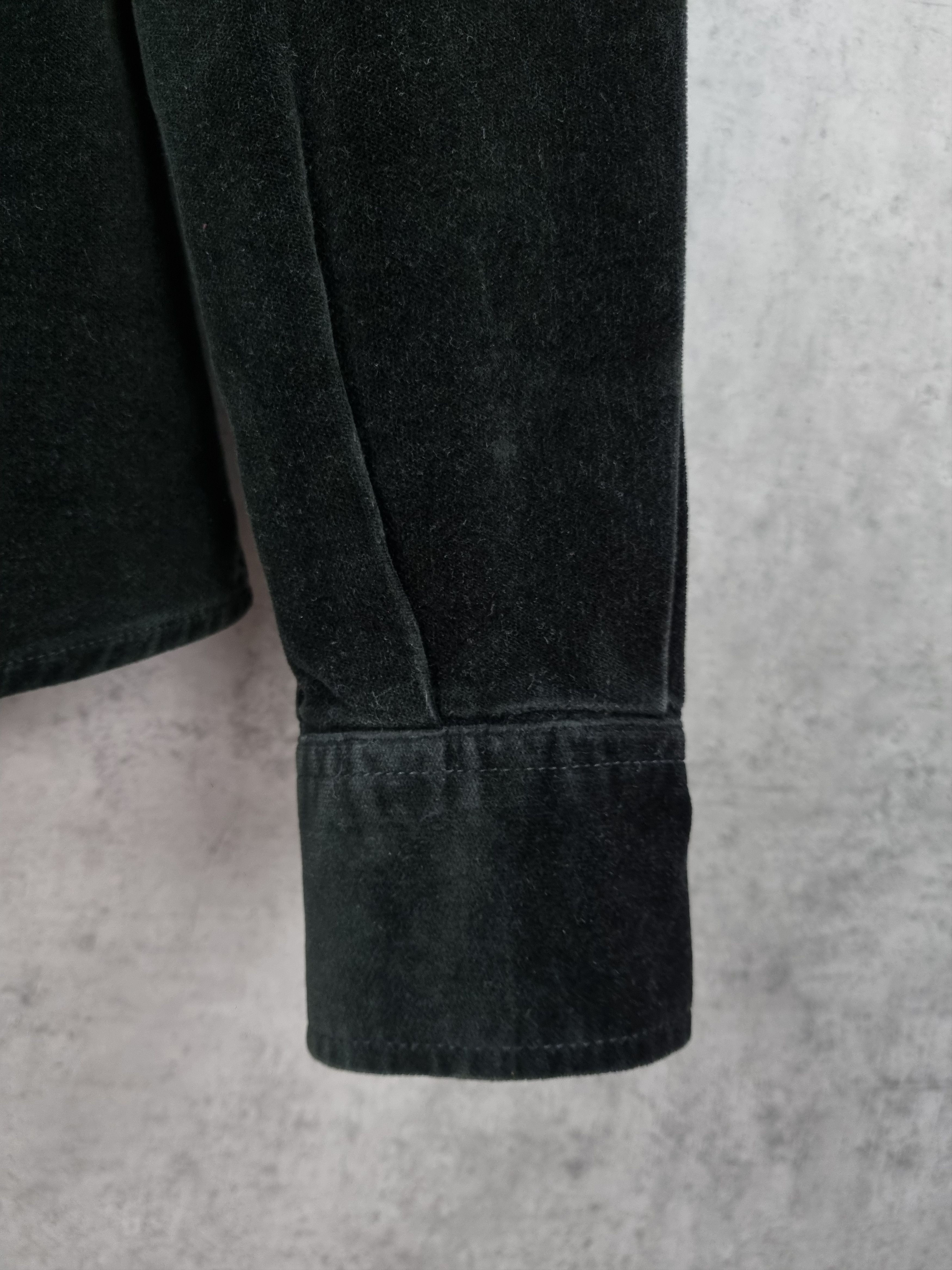Levi's × Levi's Vintage Clothing Levis Deep Black Velvet Corduroy Cowboy Shirt Size US M / EU 48-50 / 2 - 16 Thumbnail