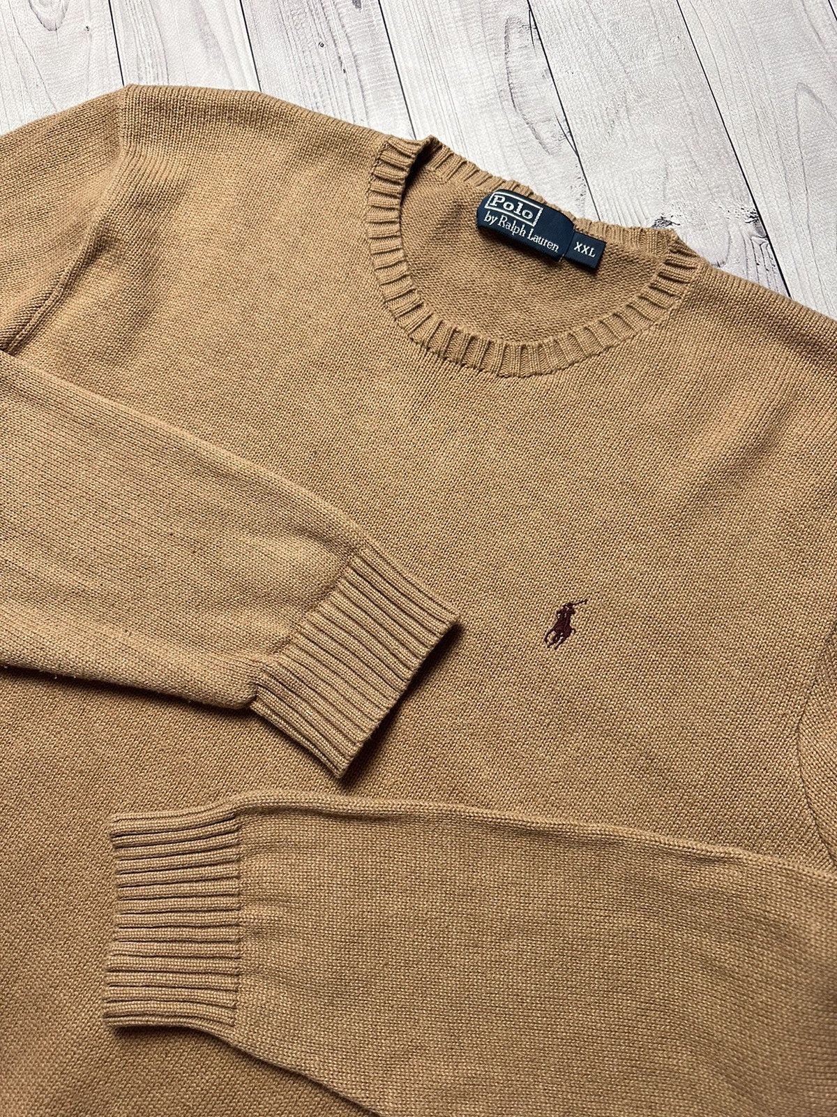 Polo Ralph Lauren × Vintage Vintage Polo Ralph Lauren Sweater knitted size XXL logo Size US XXL / EU 58 / 5 - 4 Thumbnail