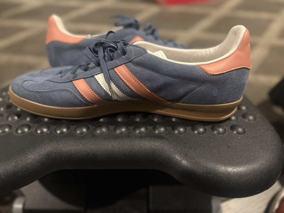 Adidas adidas Gazelle Indoor Blue Pink Gum Suede Men’US13NEW NoBox Size US 13 / EU 46 - 6 Thumbnail