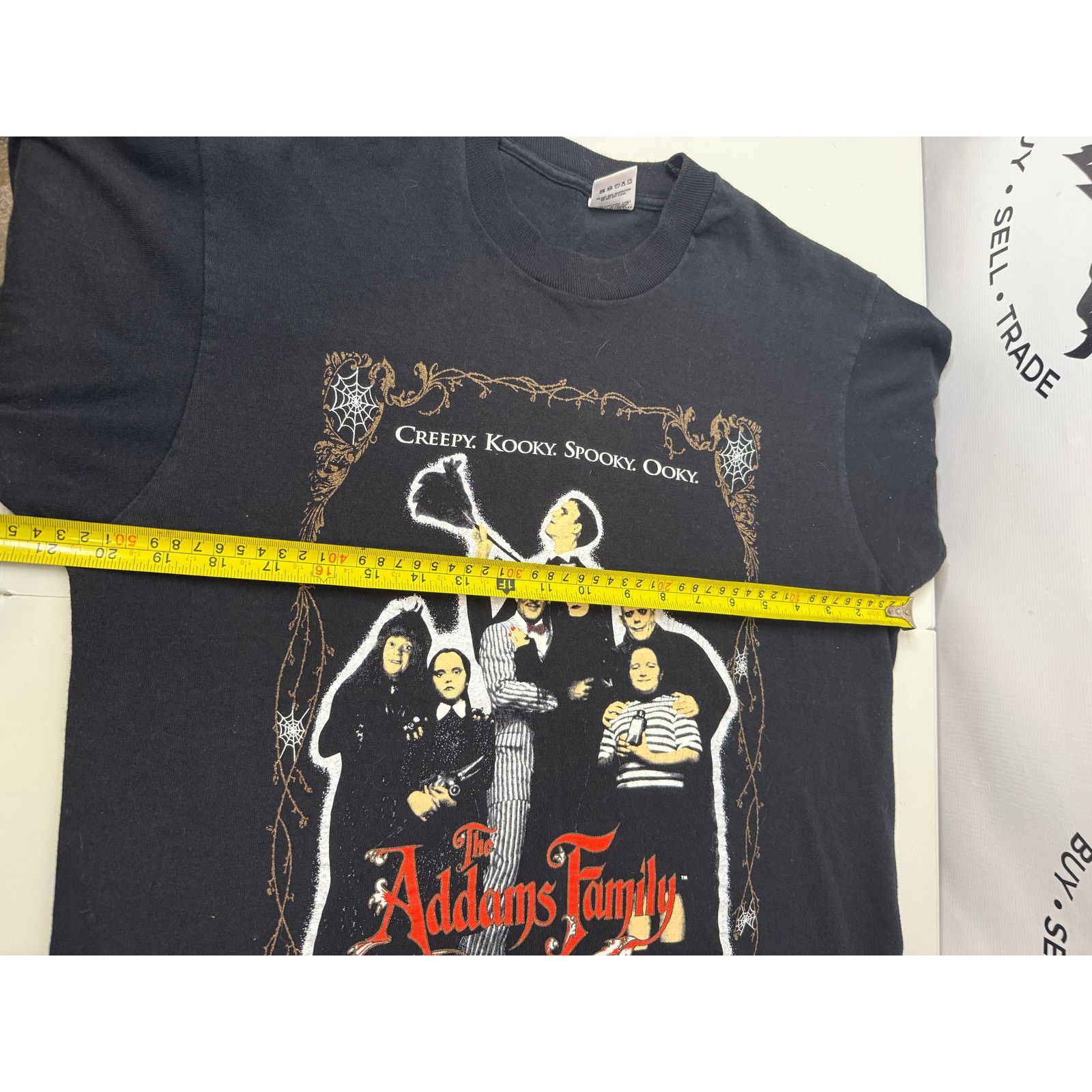 Fruit Of The Loom Vintage The Adams Family Stanley Desantis Shirt 1991 FOTL Size US L / EU 52-54 / 3 - 7 Thumbnail