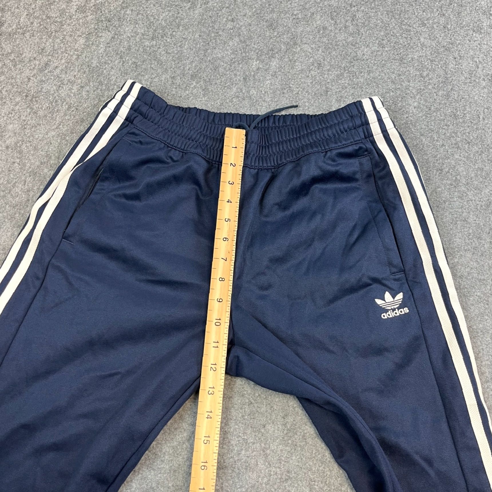 Adidas Adidas Originals Mens Track Pants Sweat Joggers Large Blue Trefoil Size US 33 - 5 Thumbnail