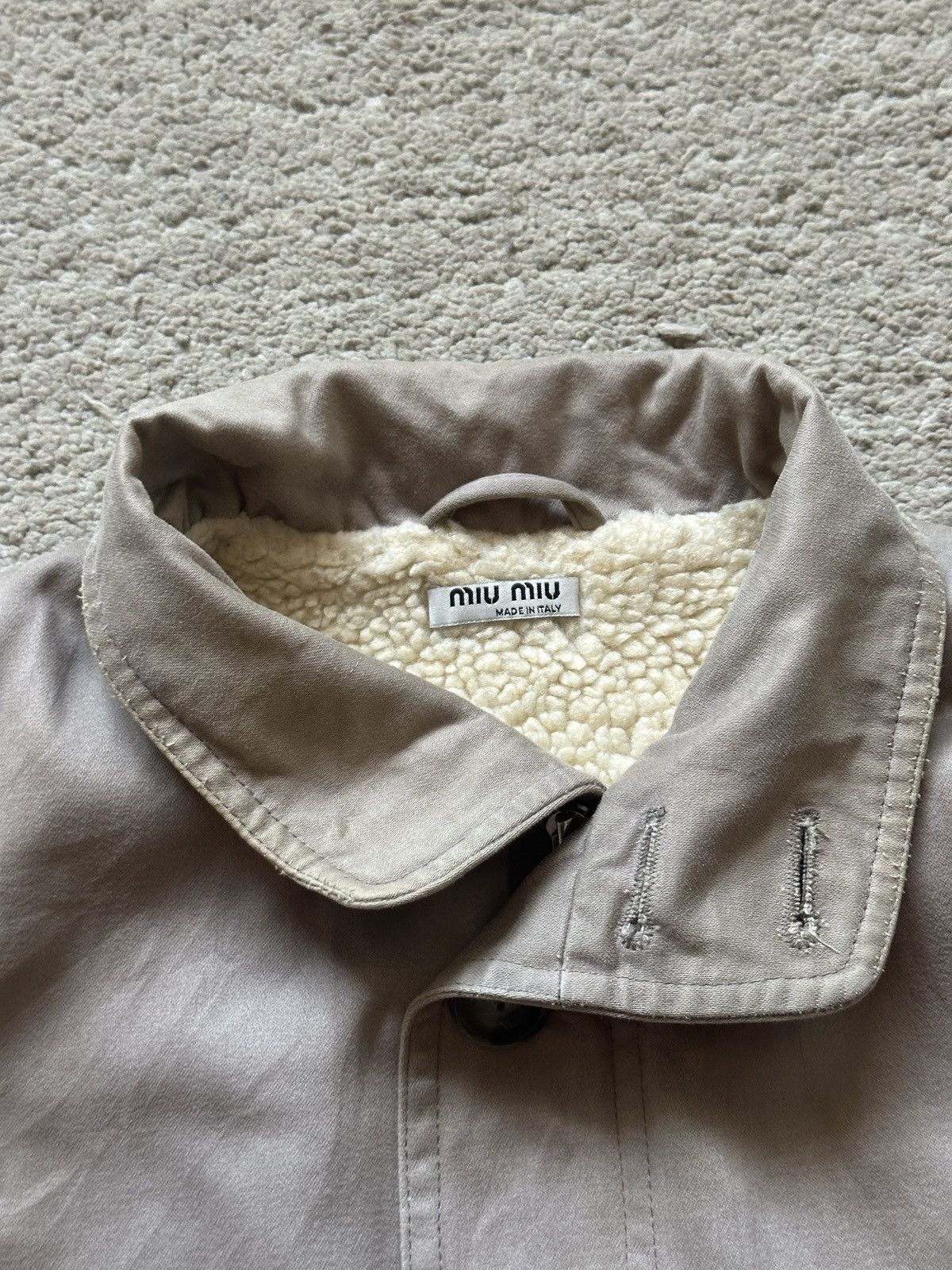 Miu Miu FW1999 Miu Miu N-1 Deck Jacket with Sherpa Lining Size XS / US 0-2 / IT 36-38 - 6 Thumbnail