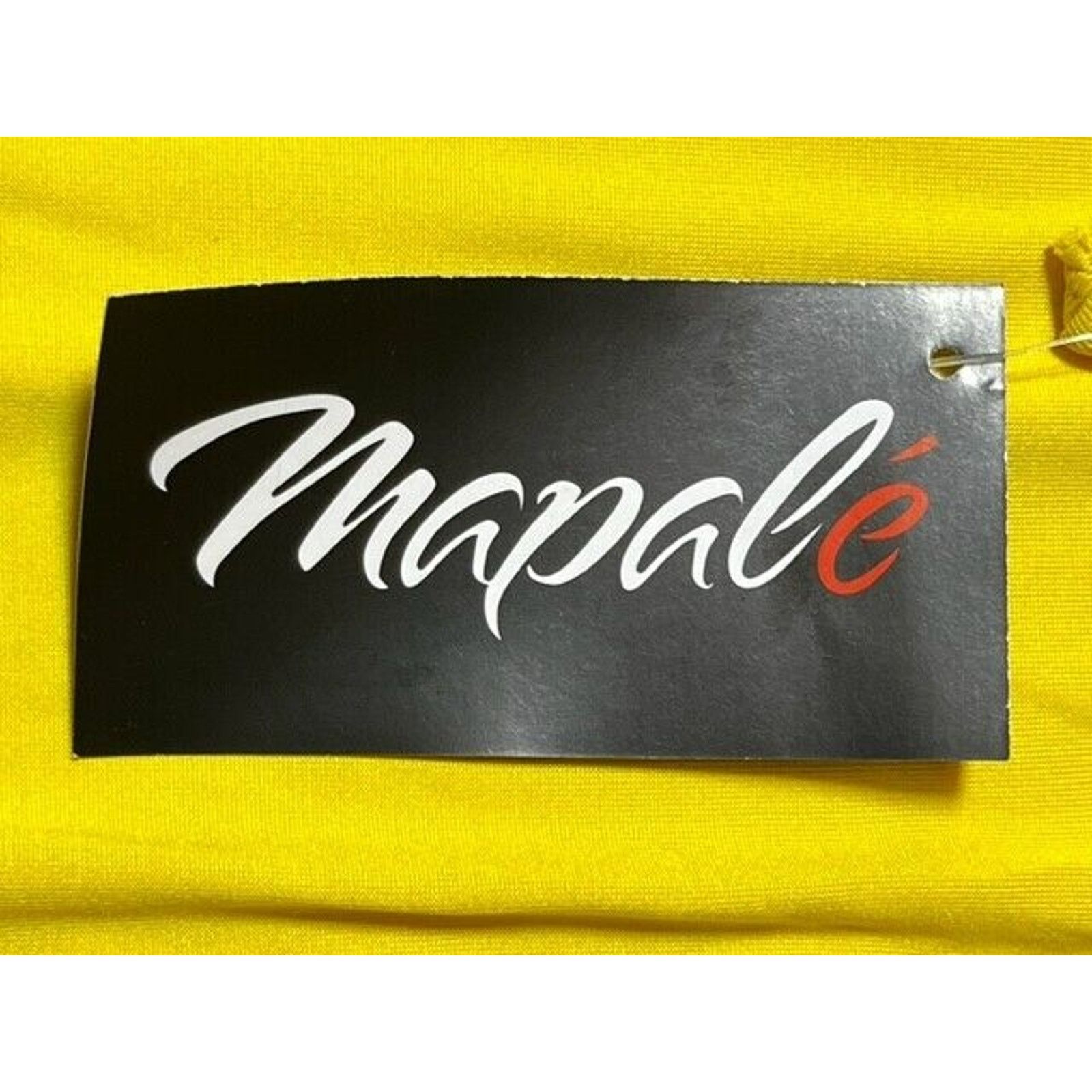 Other Mapale Dress XL Bodycon Short Length Strappy Stretch Yellow Size XL / US 12-14 / IT 48-50 - 7 Thumbnail