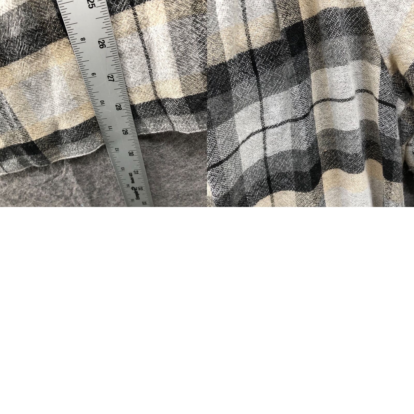 Zara Zara Off The Shoulder Plaid Mini Dress XS Beige Black 3/4 Sleeve Wool Blend Womens Size XS / US 0-2 / IT 36-38 - 8 Thumbnail