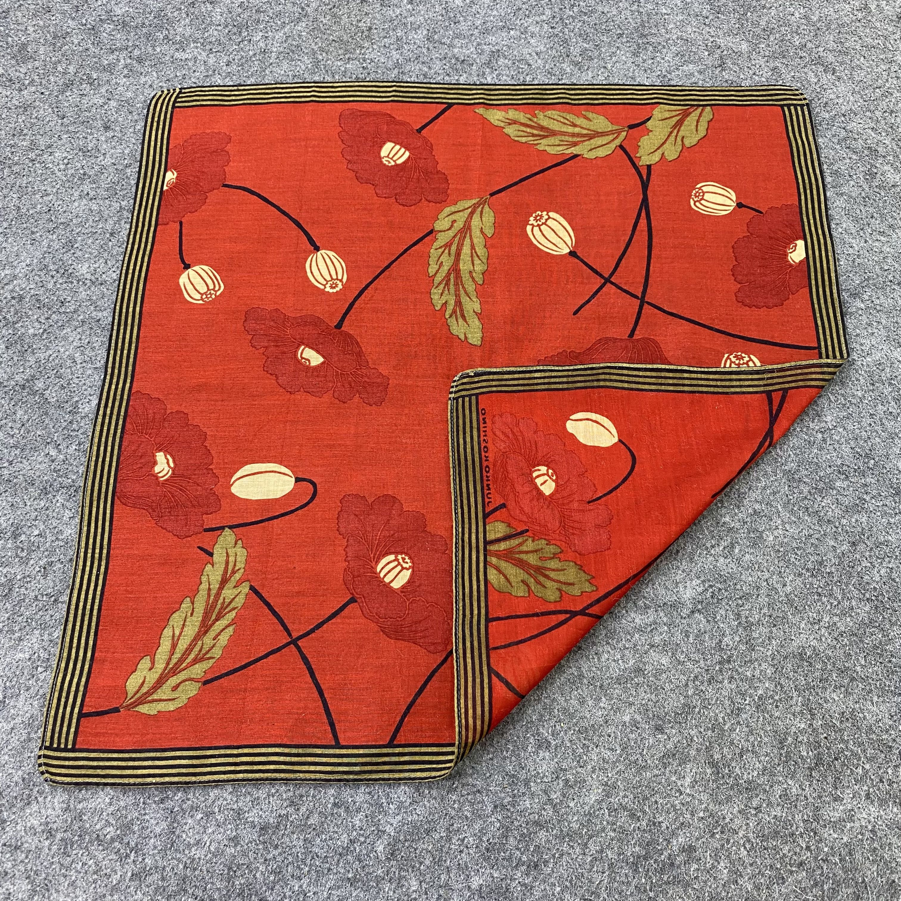 Japanese Brand Junko Koshino Handkerchief Neckerchief Bandana-B2038 Size ONE SIZE - 5 Thumbnail