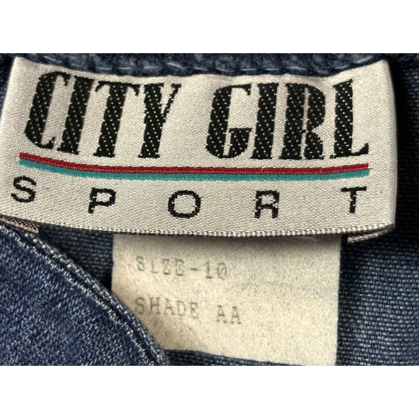 Denime VINTAGE City Girl Sports Denim Maxi Skirt WOMENS 10 Blue Western Pockets Side Slit 90s Size 32" / US 10 / IT 46 - 7 Thumbnail