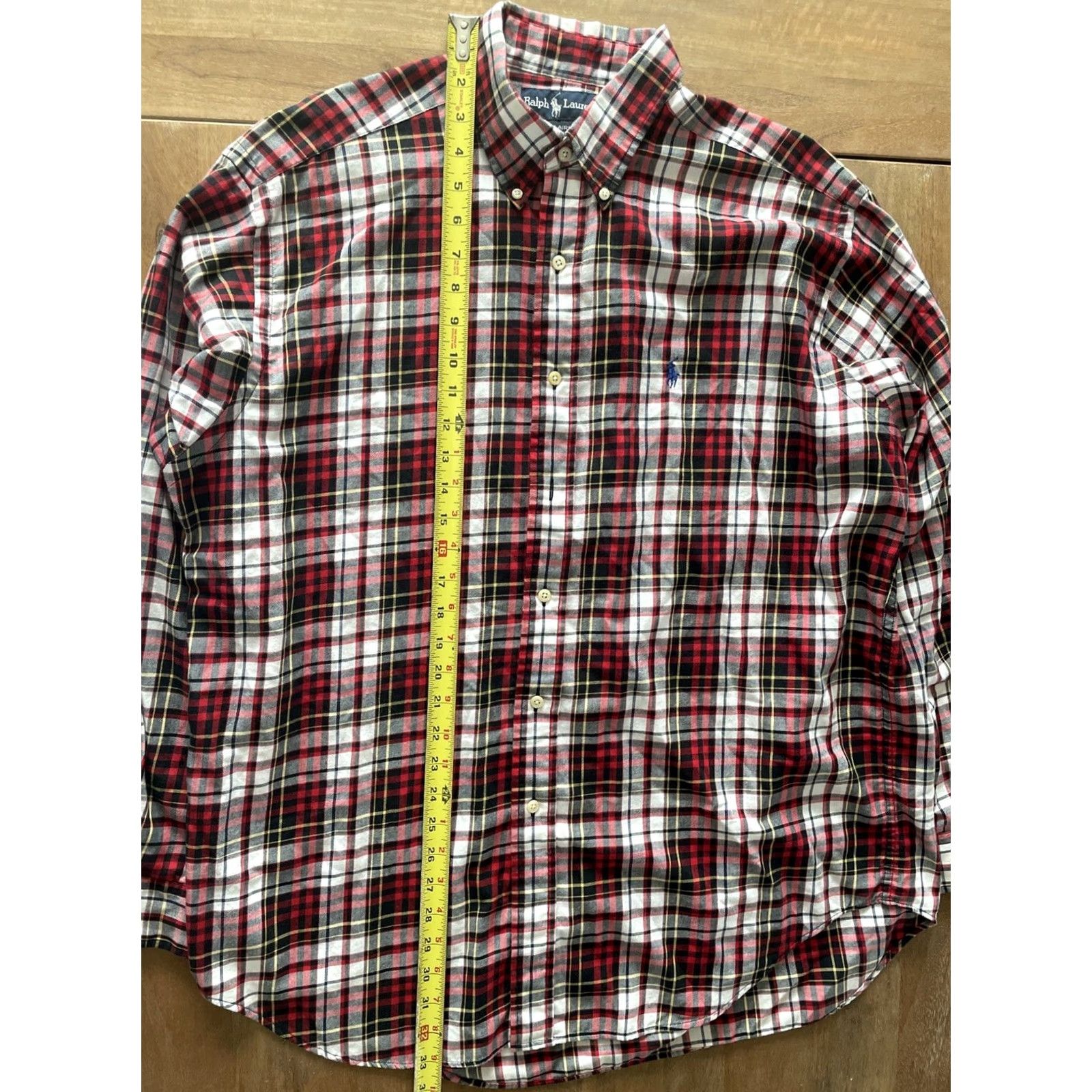 Ralph Lauren VTG Ralph Lauren Plaid Button Up Shirt Mens Large Baggy Relaxed Loose Y2K Grunge Shirt Size US L / EU 52-54 / 3 - 5 Thumbnail