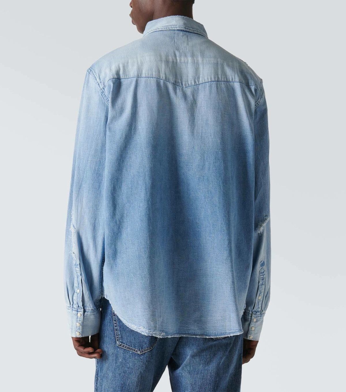 Visvim VISVIM 24SS Social Sculpture Distressed Denim Shirt Size US XL / EU 56 / 4 - 5 Thumbnail
