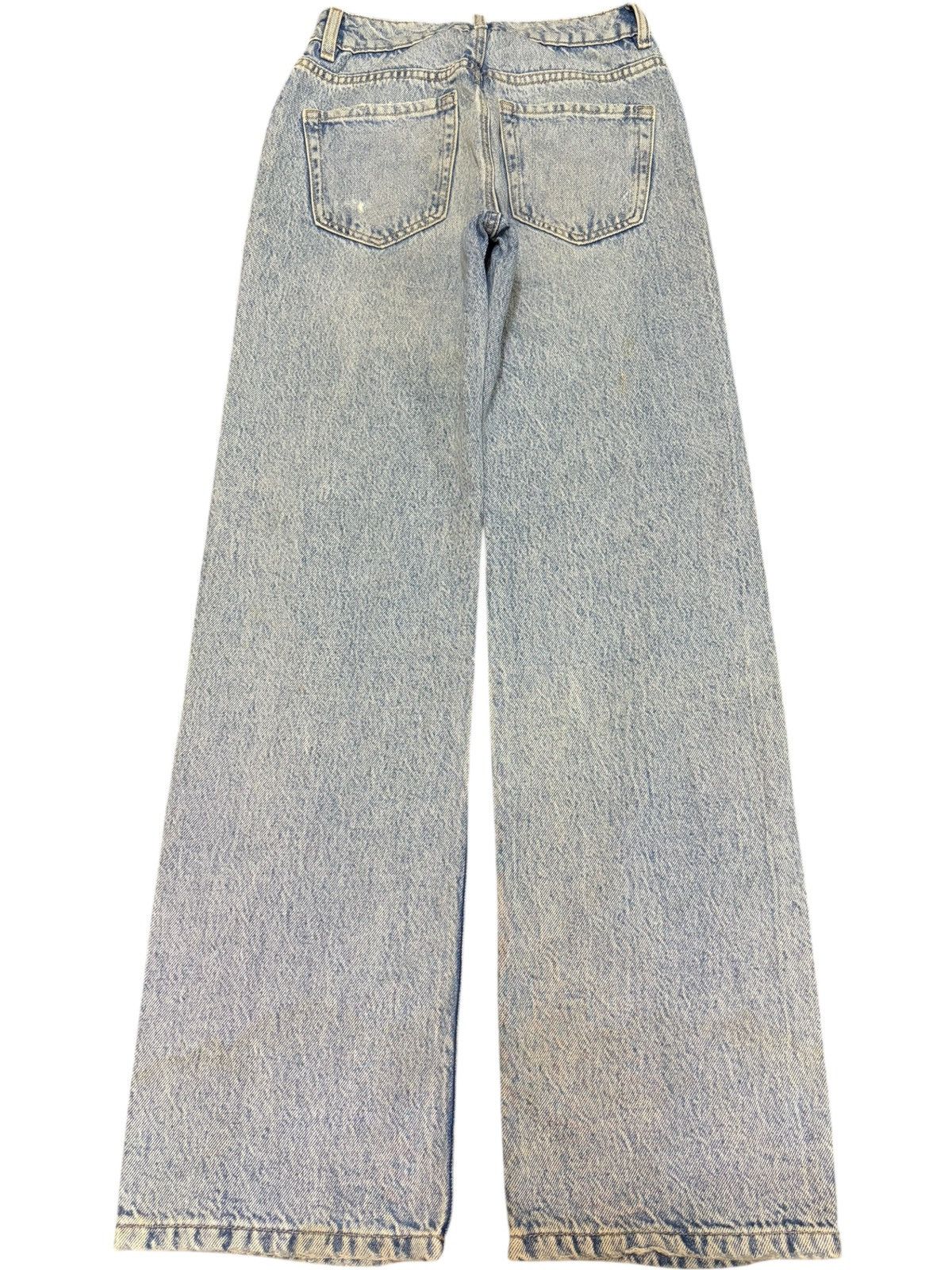 Acne Studios Vintage Japanese Brand Faded Wash Heavy Distress Jeans Size 24" / US 00 / IT 34 - 2 Thumbnail