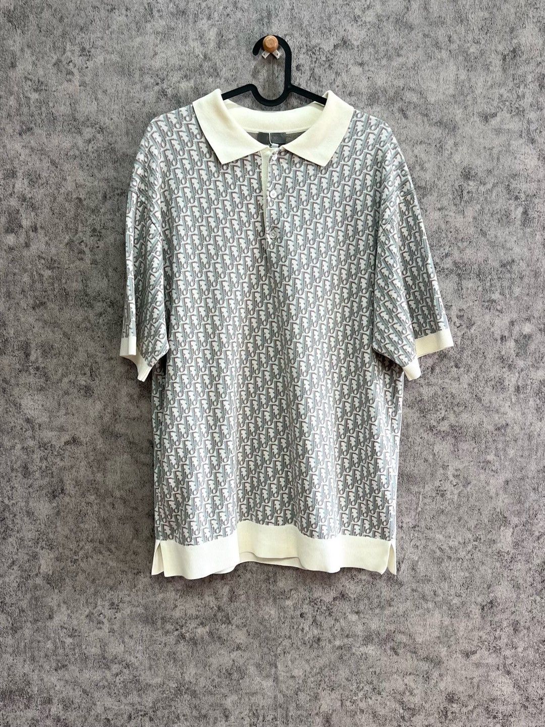 Dior Dior Oblique Knit Polo Shirt Size M Size US M / EU 48-50 / 2 - 1 Thumbnail
