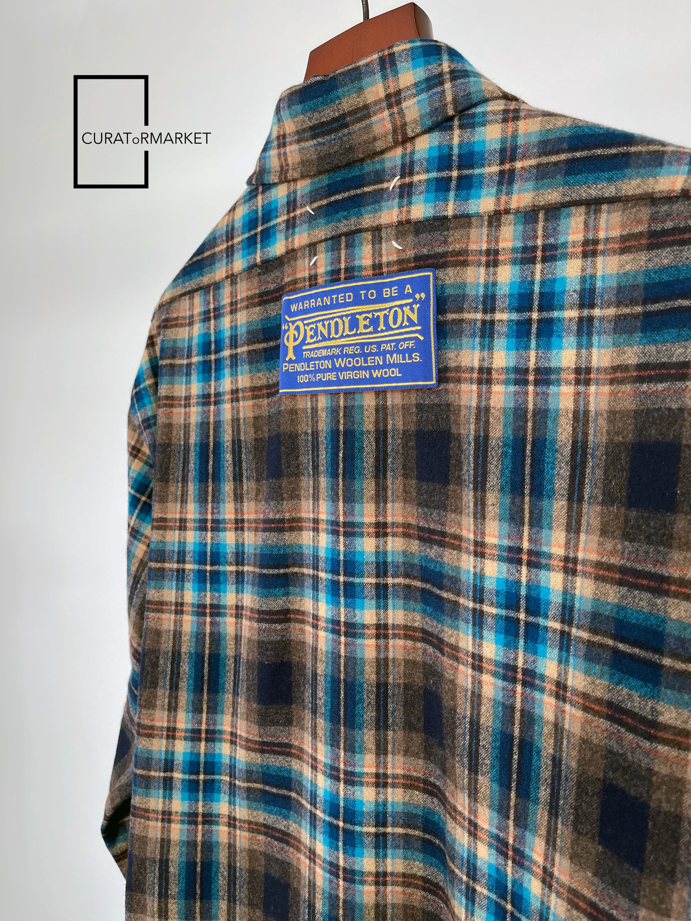 Maison Margiela EU50 RARE Pendleton Wool Flannel Plaid Snap Back Stitch SS24 Size US M / EU 48-50 / 2 - 6 Thumbnail
