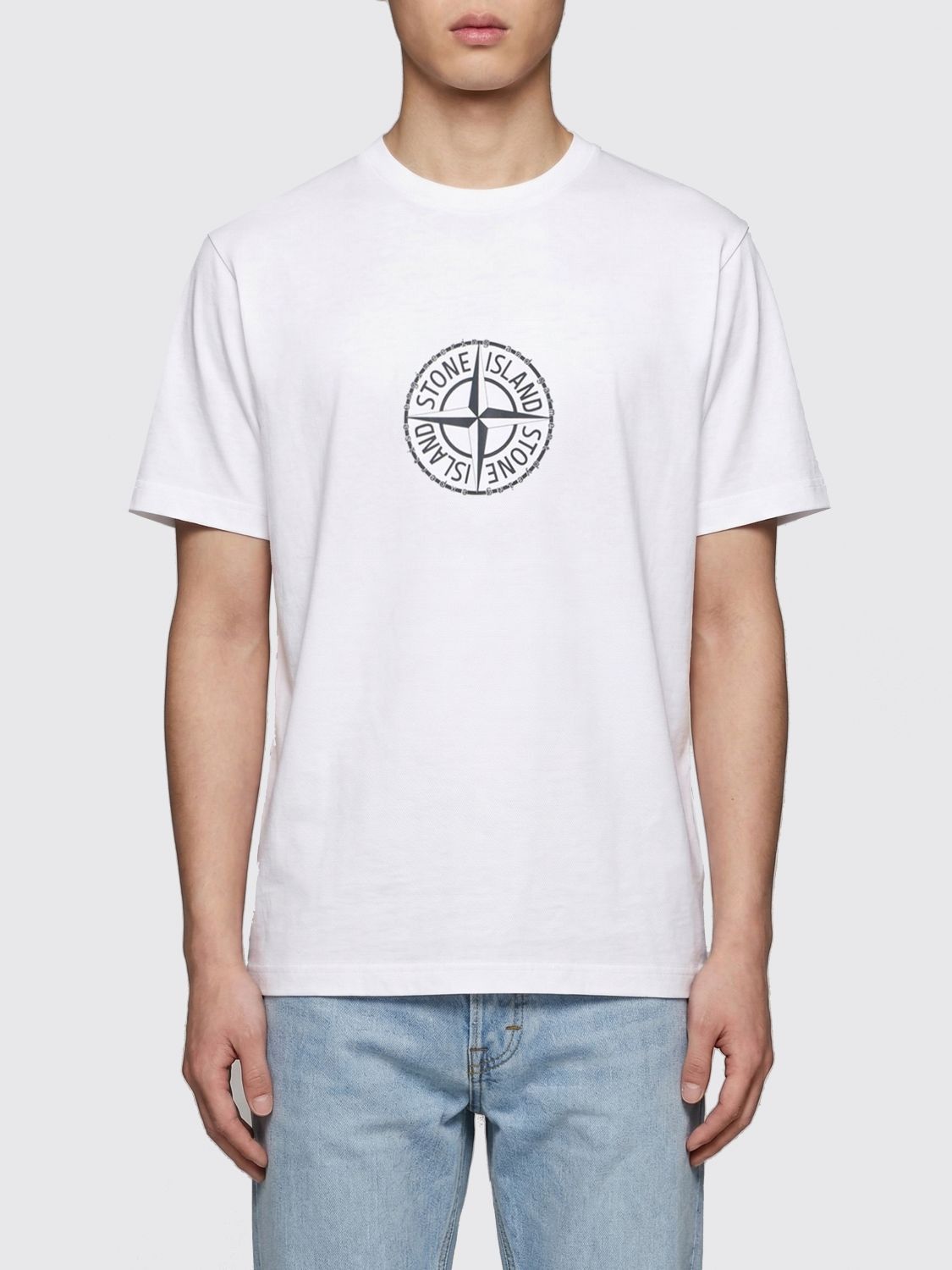 Stone Island Stone Island T-Shirt Men White Size US XL / EU 56 / 4 - 1 Thumbnail