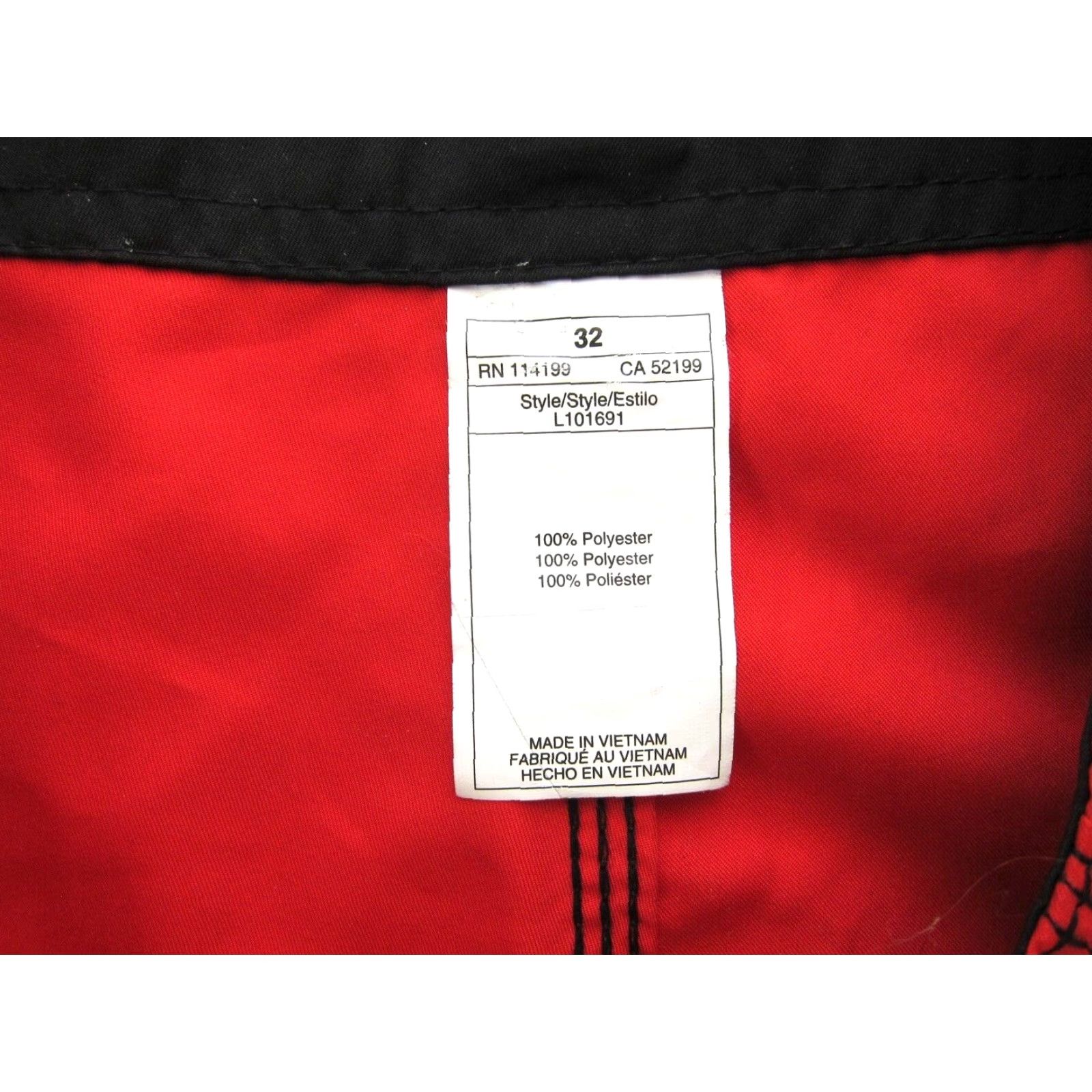 Quiksilver VINTAGE Quiksilver Board Short Mens 32 Red Pocket Lifeguard Beach Pockets Quick Dry 90s Size US 32 / EU 48 - 5 Thumbnail