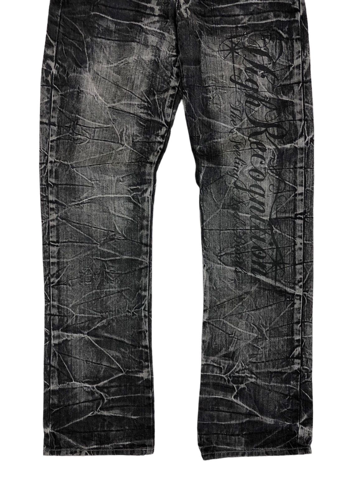 Japanese Brand Japan Brand Wild Life Bleach Stone Wash Poem Denim Jeans Size US 30 / EU 46 - 4 Thumbnail