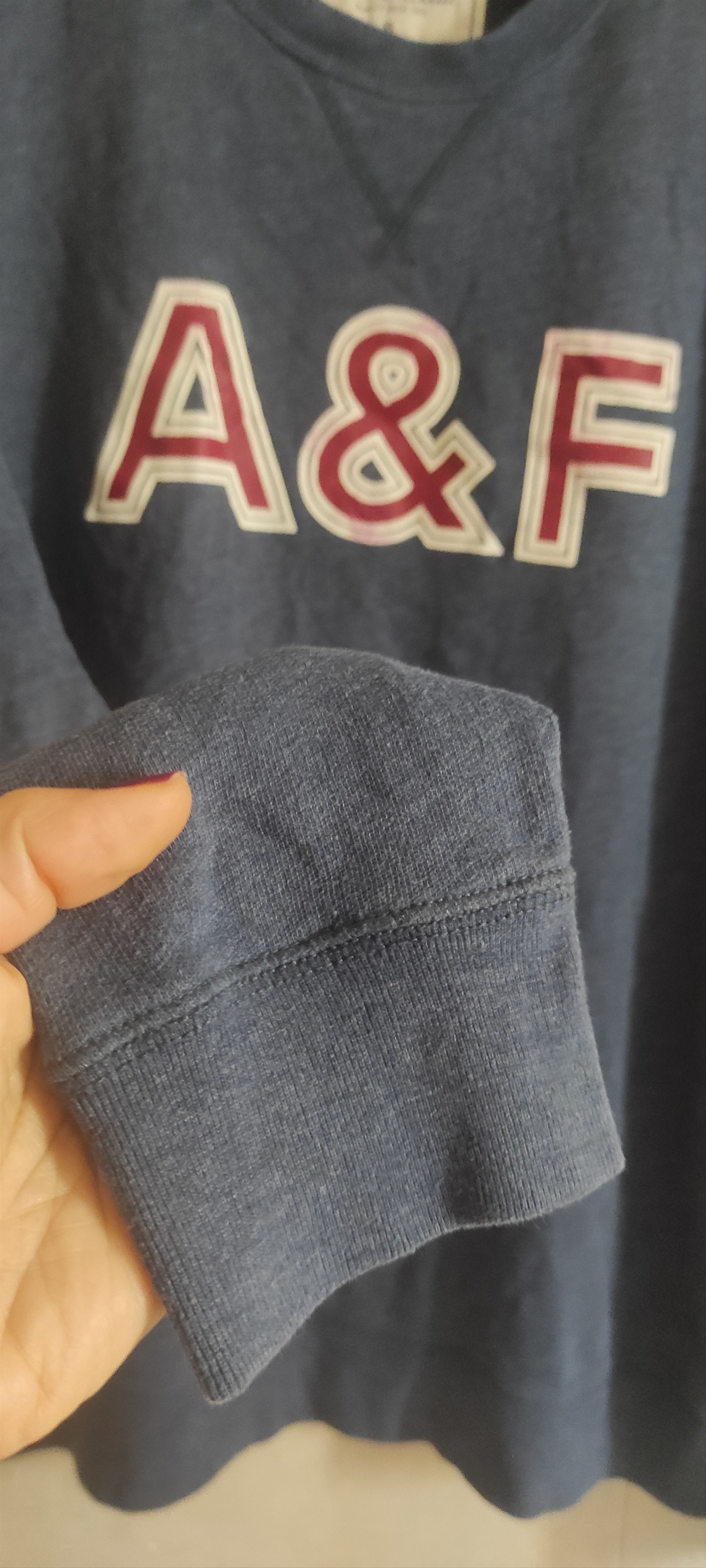 Abercrombie & Fitch Abercrombie & Fitch A&F Sweatshirt Men Sweater Logo Pullover Size US XL / EU 56 / 4 - 4 Thumbnail