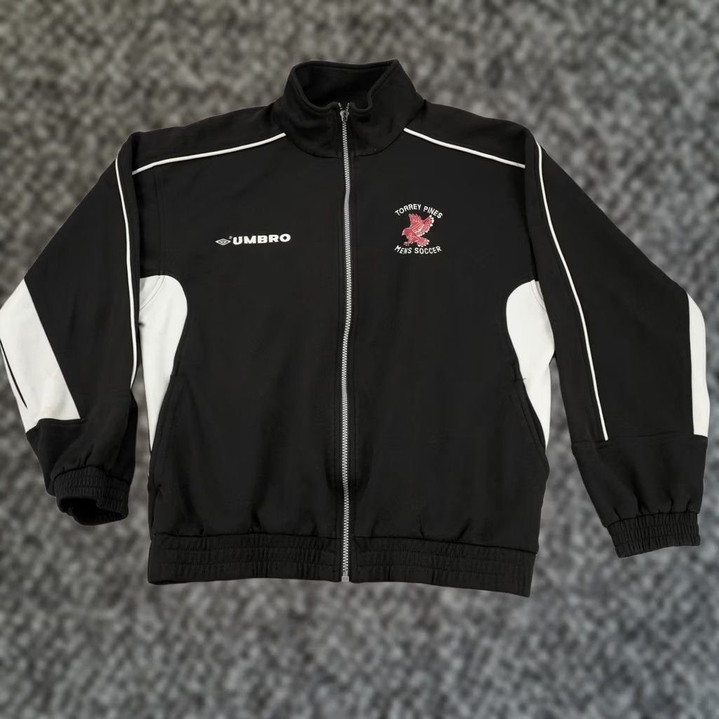 Palace × Umbro Palace Umbro training track jacket black | Grailed