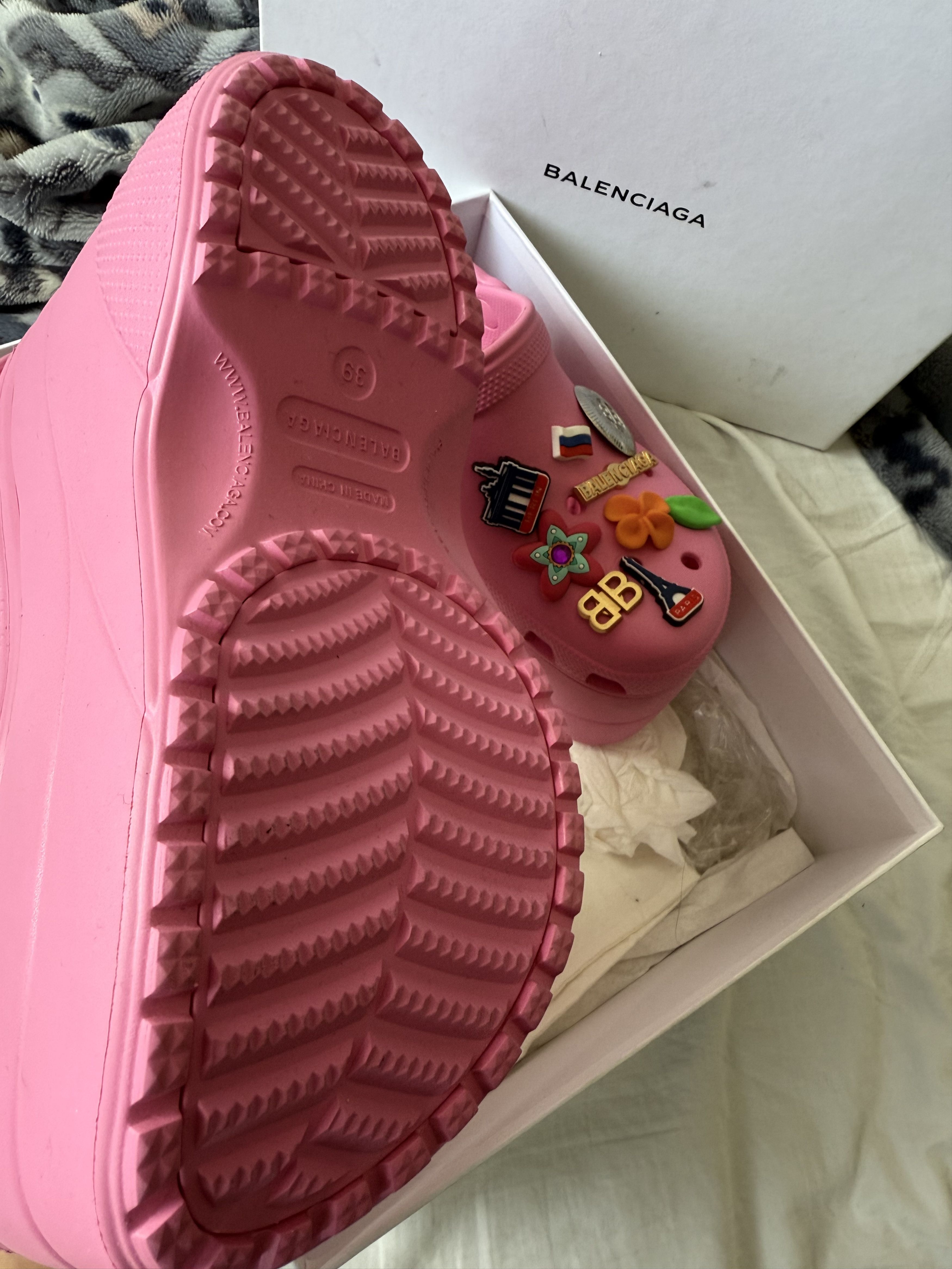 Balenciaga BALENCIAGA CROCS (W Main Acc Sandal W1GH0) Size US 6 / EU 39 - 5 Thumbnail