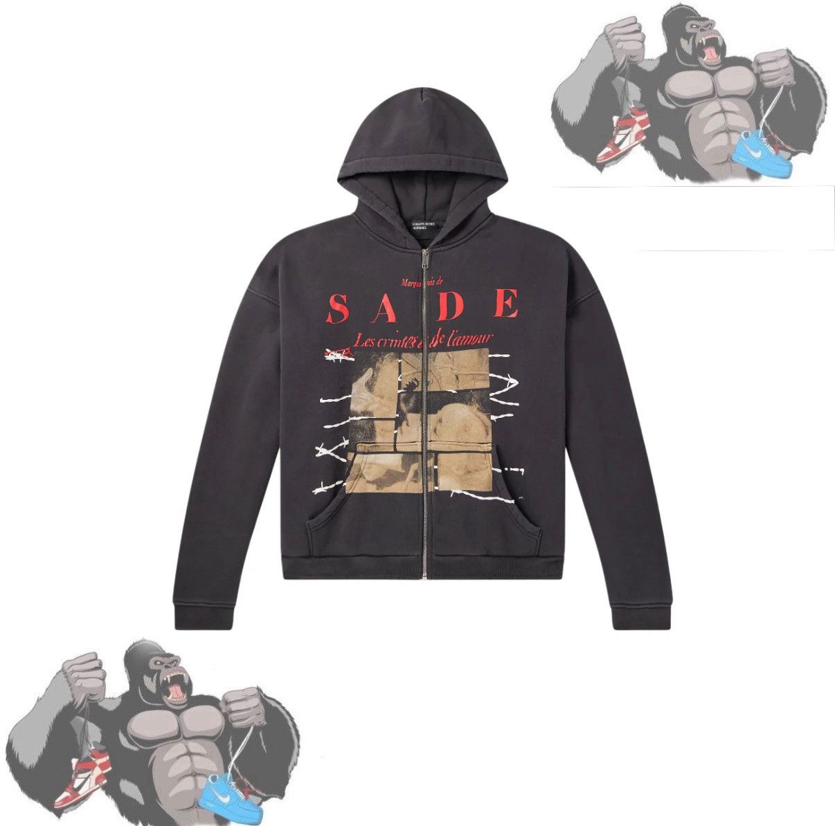 Enfants Riches Deprimes Enfants Riches Deprimes Les Crimes De L'Amour Zip Up Hoodie Size US L / EU 52-54 / 3 - 1 Thumbnail
