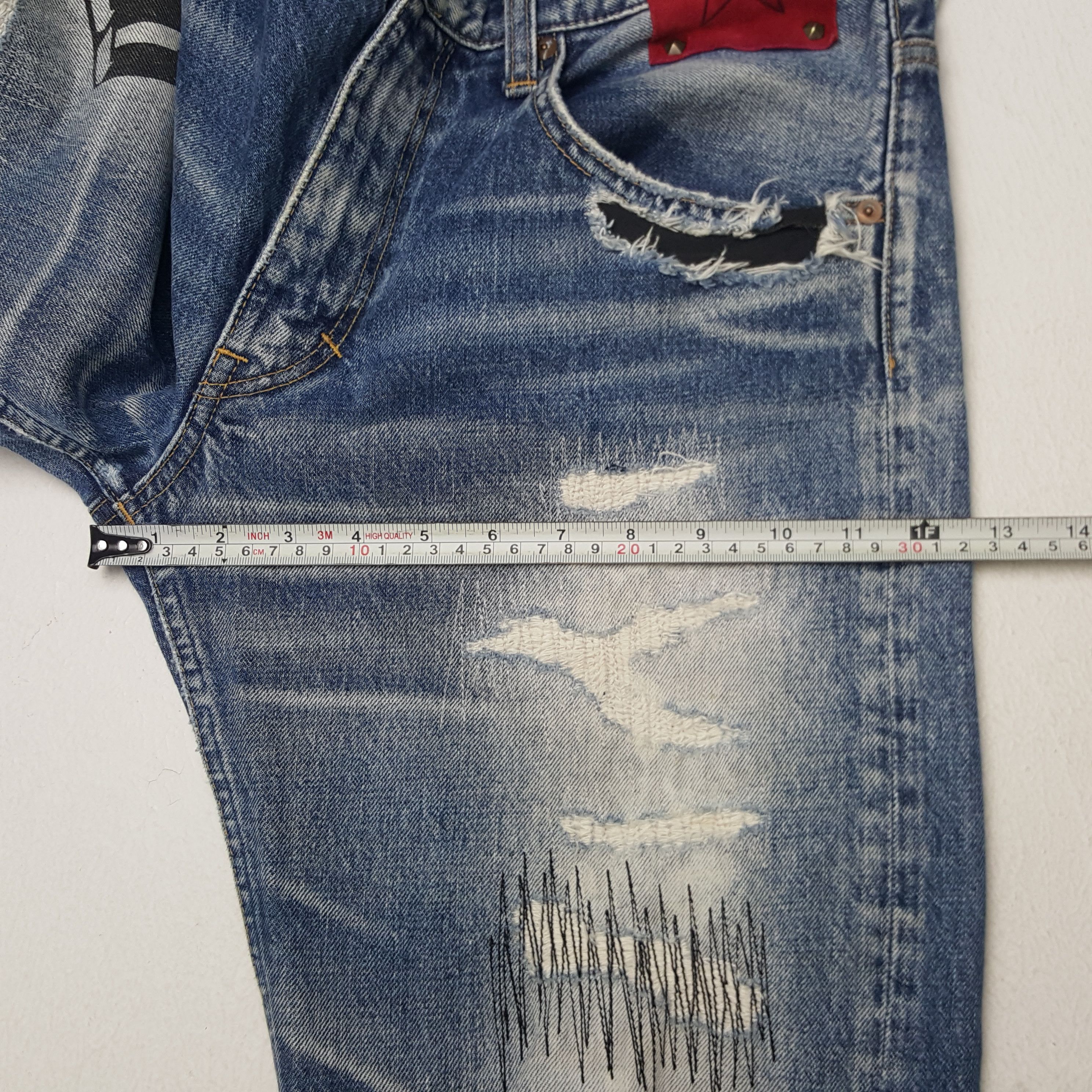Japanese Brand × Vintage Vintage RNA Sweats Bloods Denim Jeans Size US 33 - 9 Thumbnail