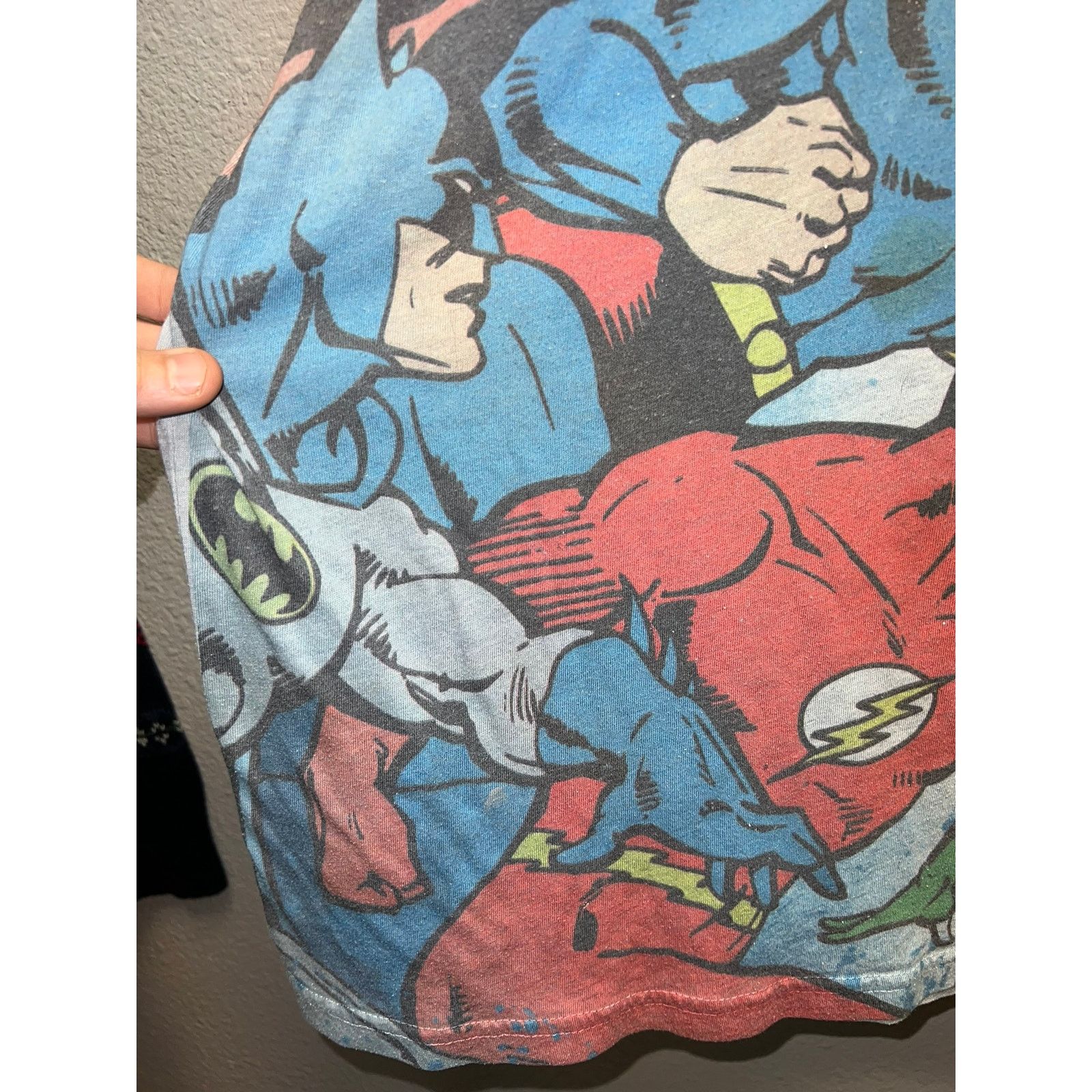 DC Comics Vintage DC Comics Shirt Polyester Superhero Batman Flash M Size US M / EU 48-50 / 2 - 5 Thumbnail