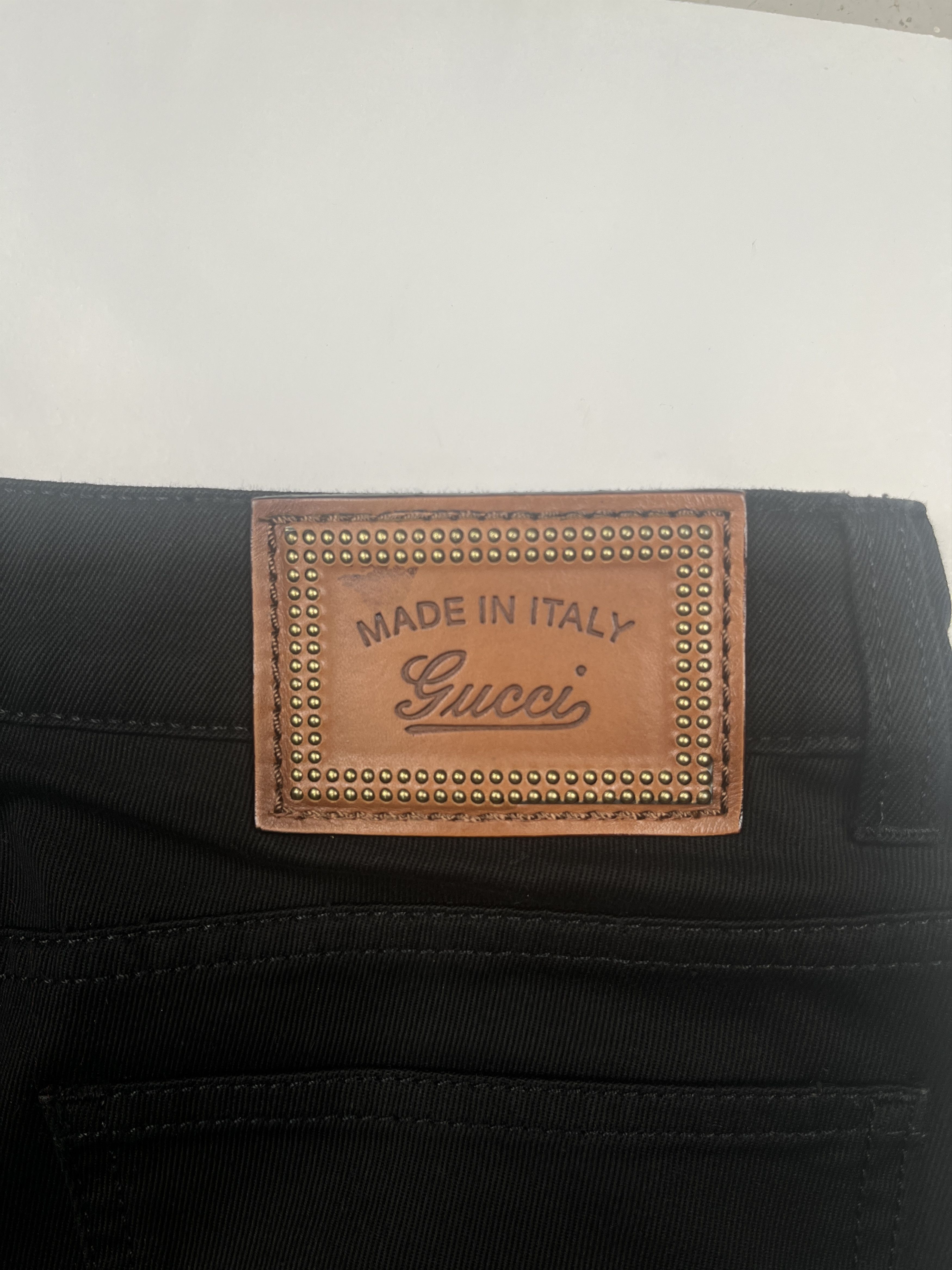 Gucci Gucci Black Jeans With Lacing At The Bottom Size 27" / US 4 / IT 40 - 3 Thumbnail