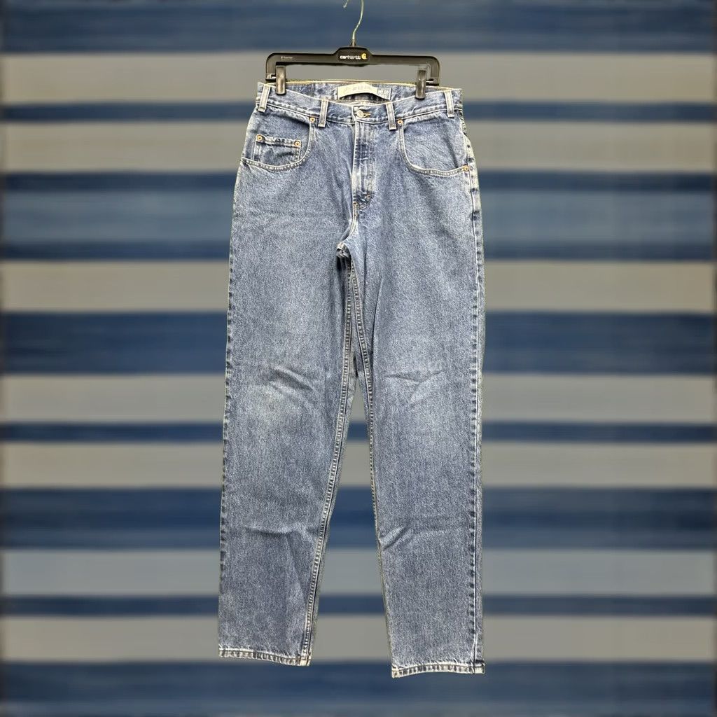 Gap Gap Jeans 90s Loose Fit Mens Regular 33x36 Blue Medium Wash Baggy 1969 90s Theme Mens Jeans Size US 33 - 1 Thumbnail