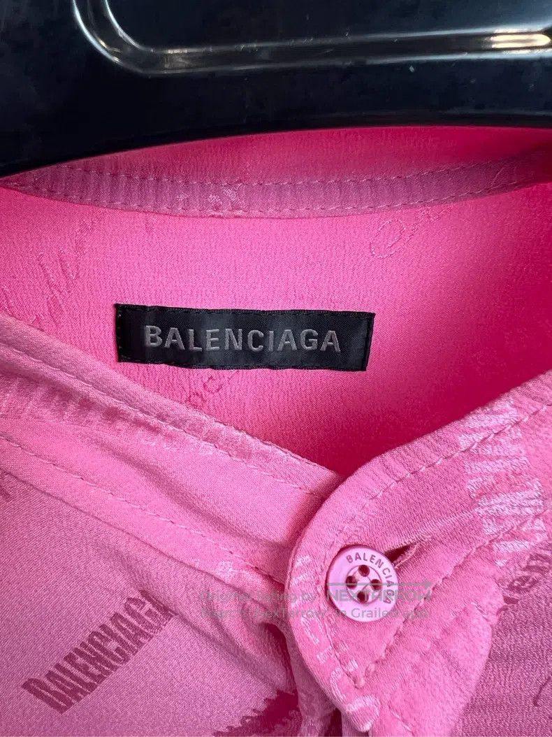Balenciaga Balenciaga All-Over Print Shirt Size XXS / US 00 / IT 34 - 2 Thumbnail