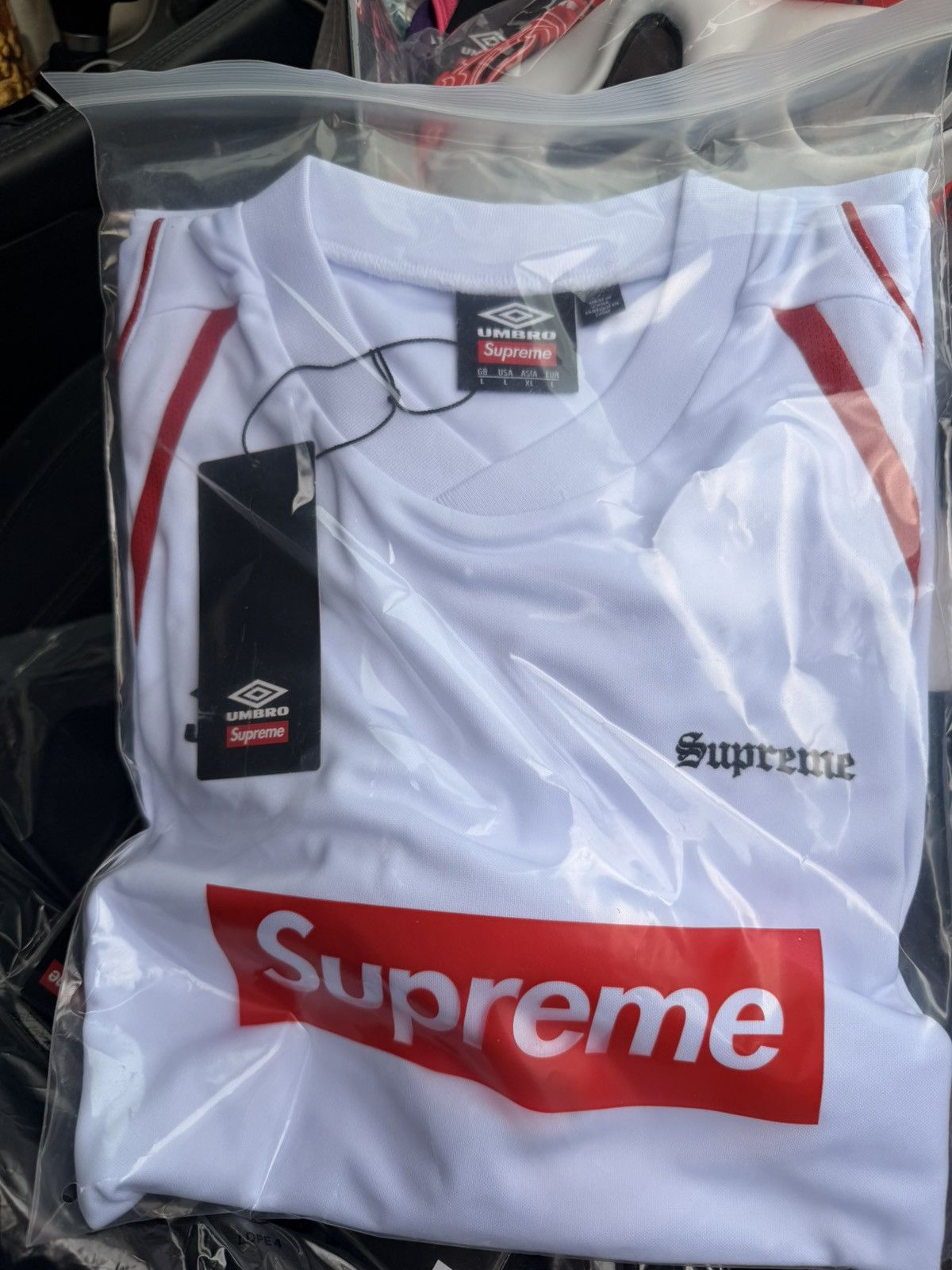 Supreme Supreme Umbro Old English Soccer Jersey Size US L / EU 52-54 / 3 - 3 Thumbnail