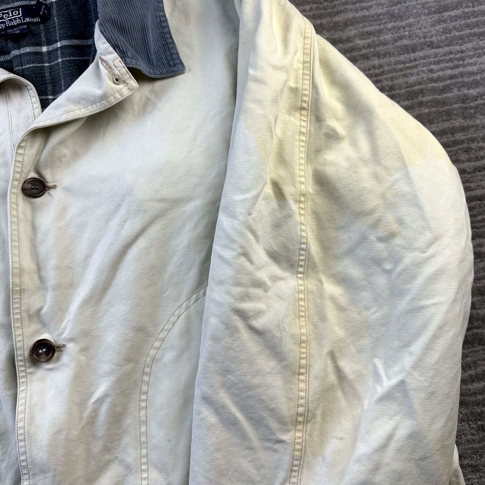 Polo Ralph Lauren VINTAGE Polo Ralph Lauren Jacket Mens 2XL XXL Tan Corduroy Collar Field Barn Chore Coat Size US L / EU 52-54 / 3 - 6 Thumbnail